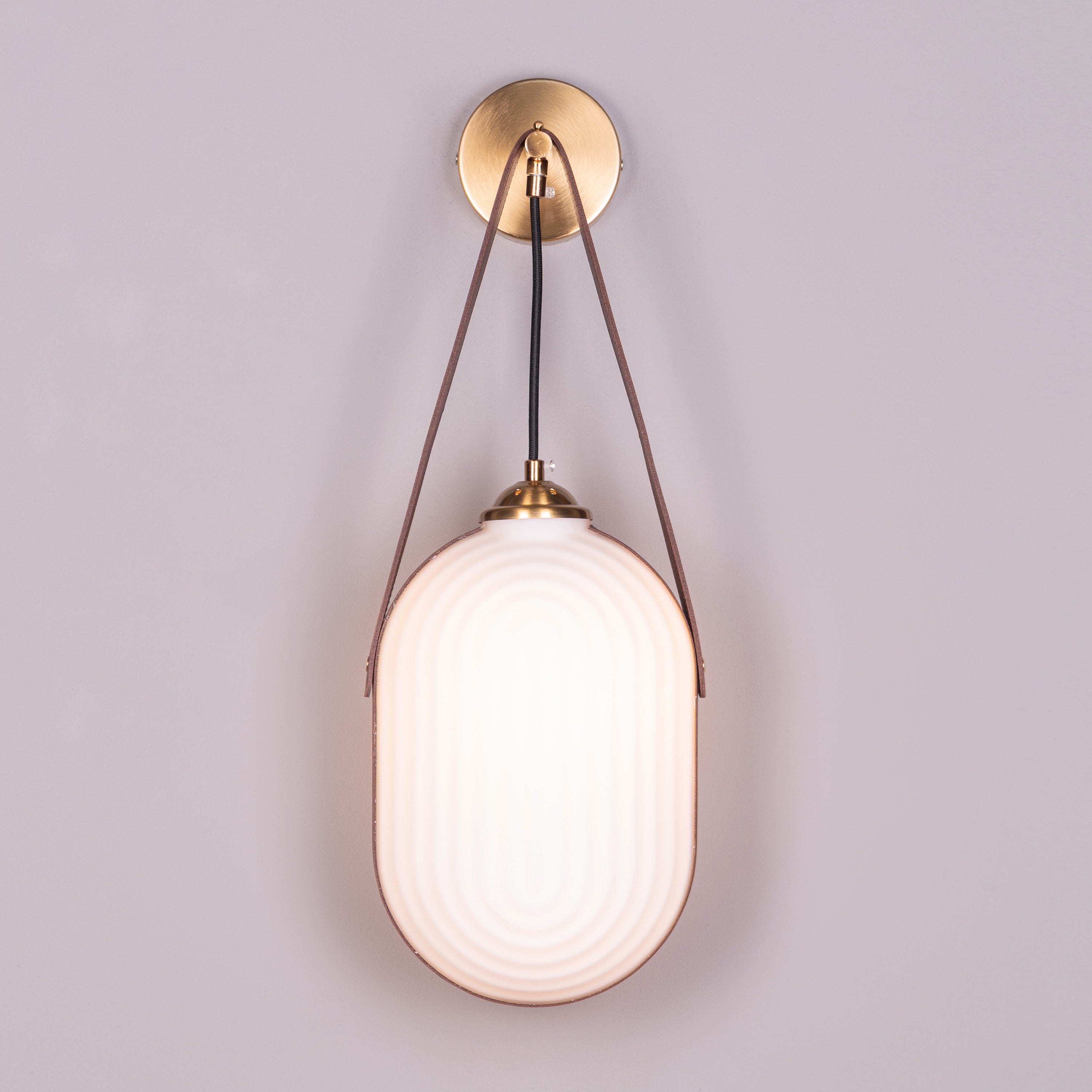 Music For My Soul (Gold, White) Frosted Glass Wall Light