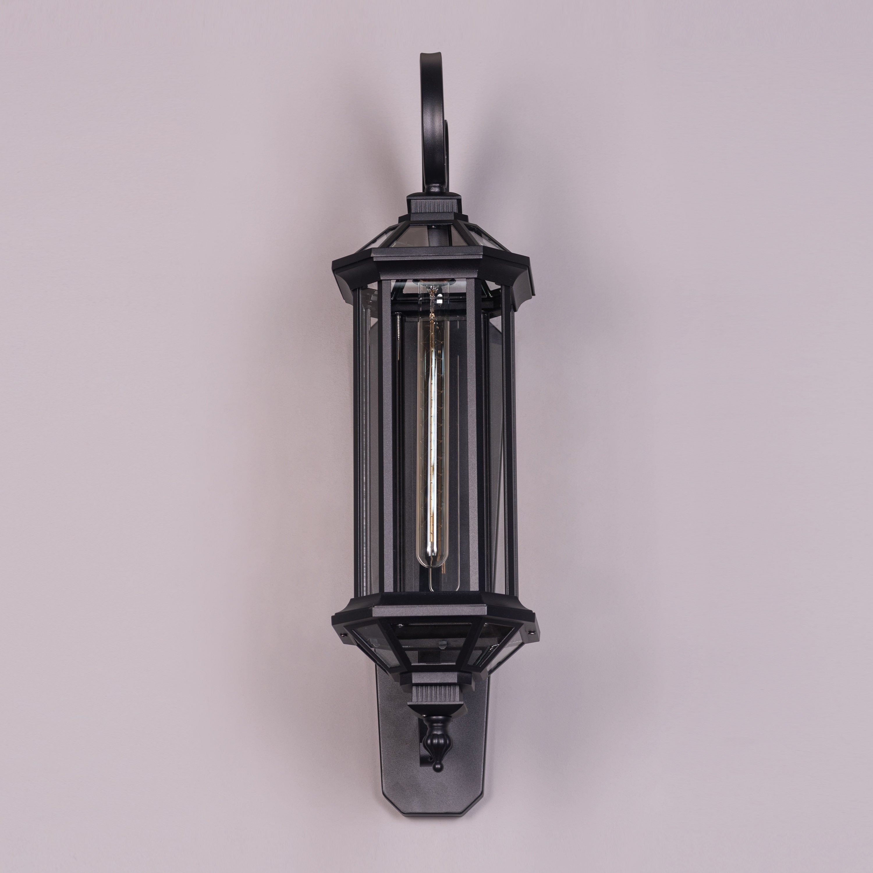 Townhouse (Black) Clear Glass Wall Light