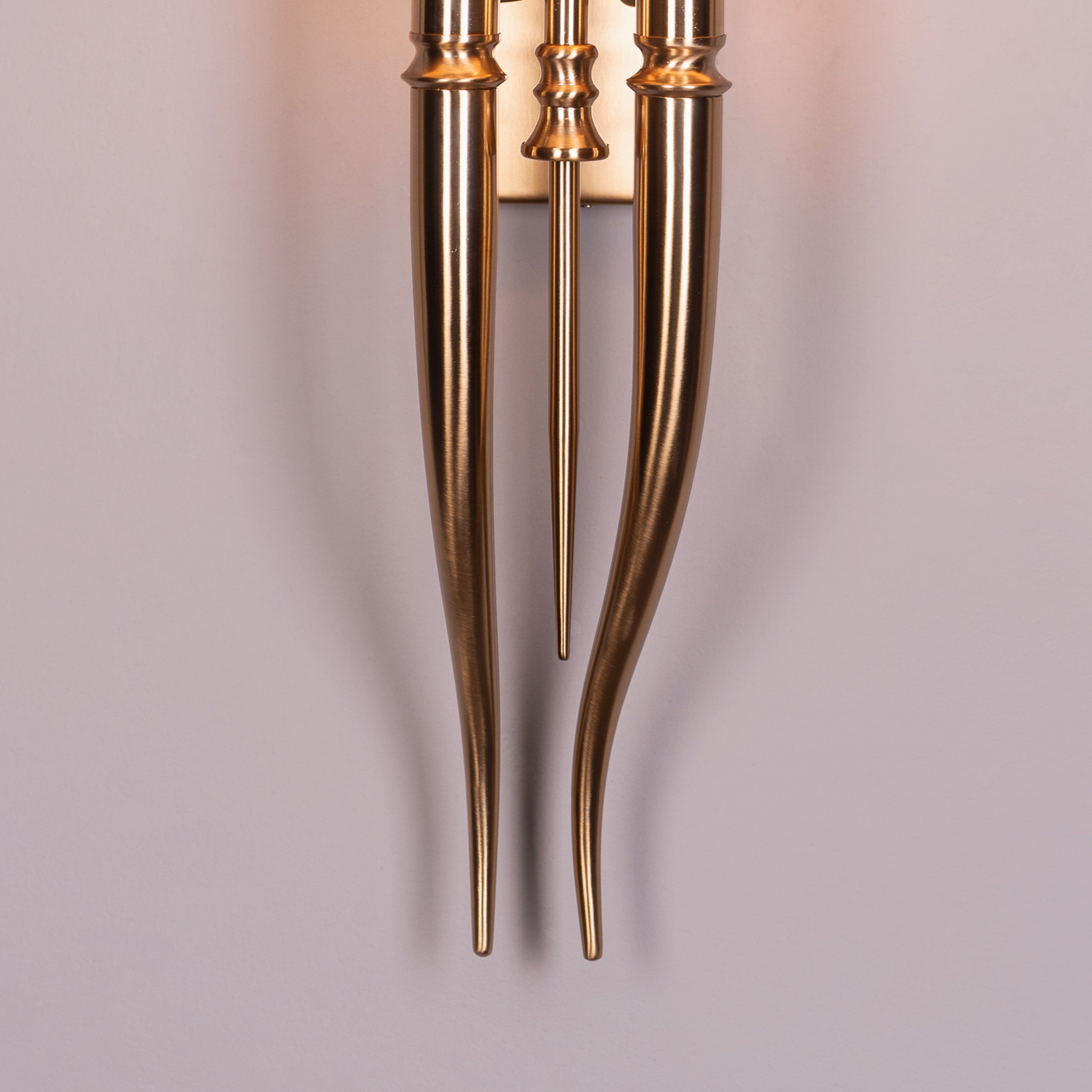 Sunpetal (Gold, White) Fabric Wall Light