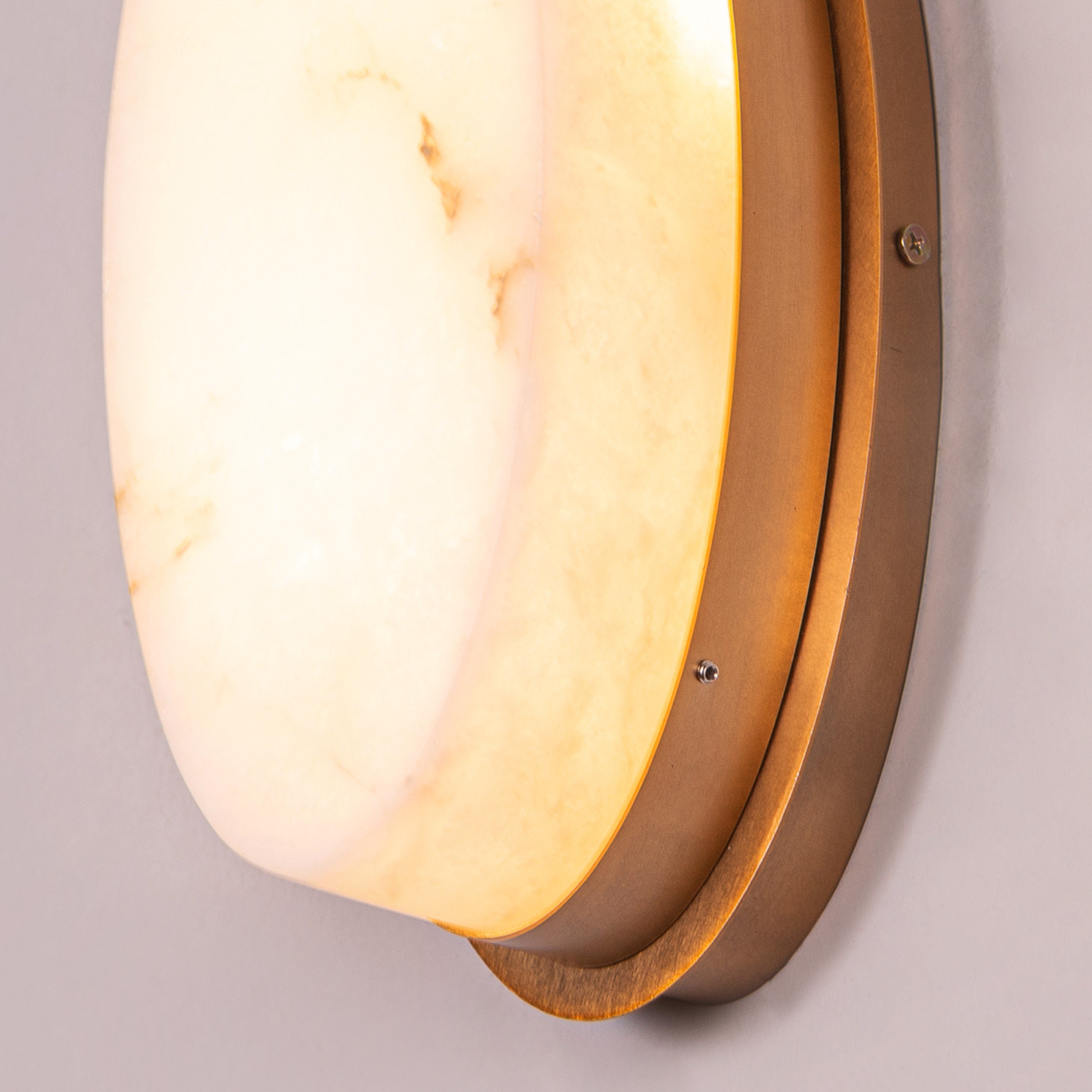 Keep Looking (Gold) Alabaster Wall Light