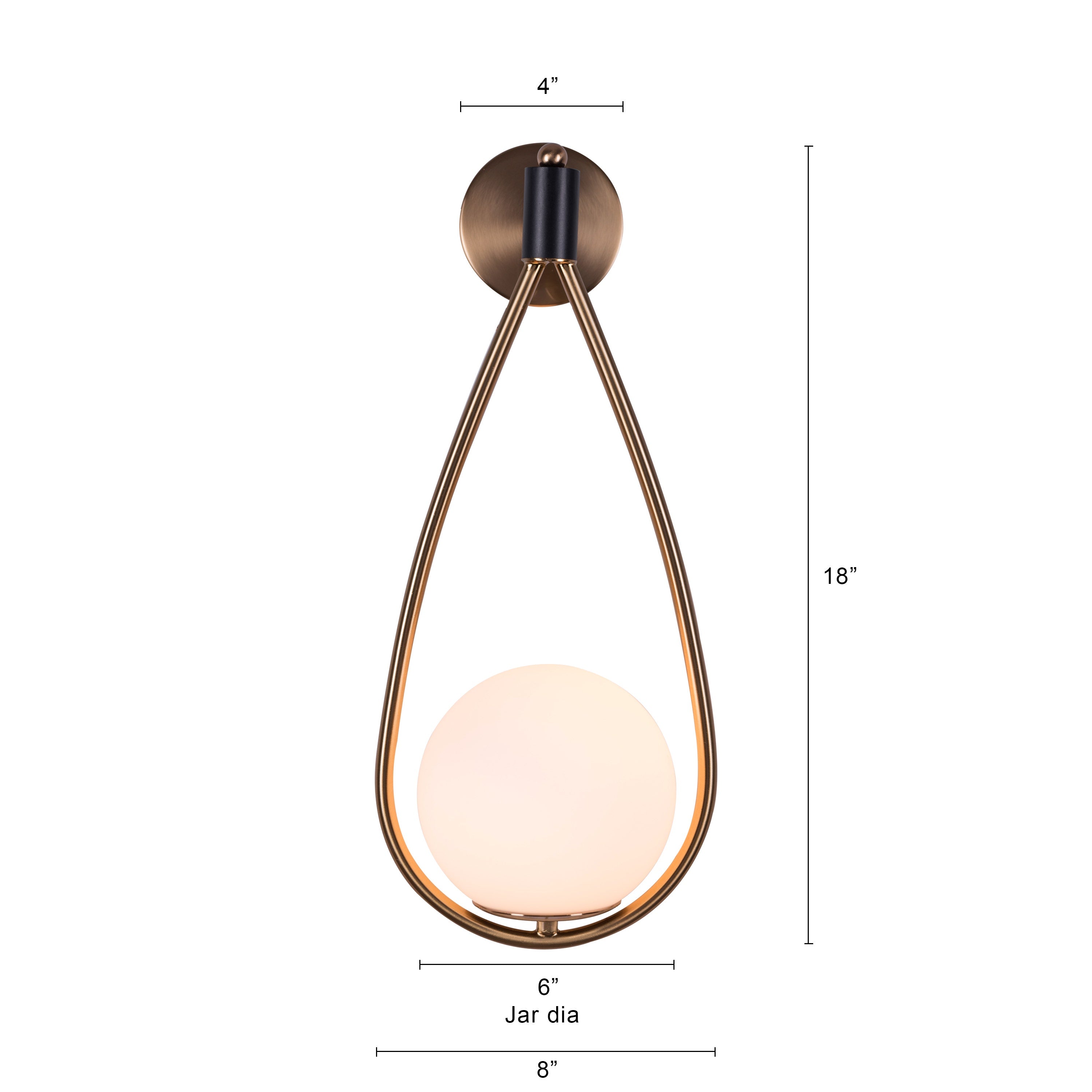 Girl Next Door (Gold) Wall Light