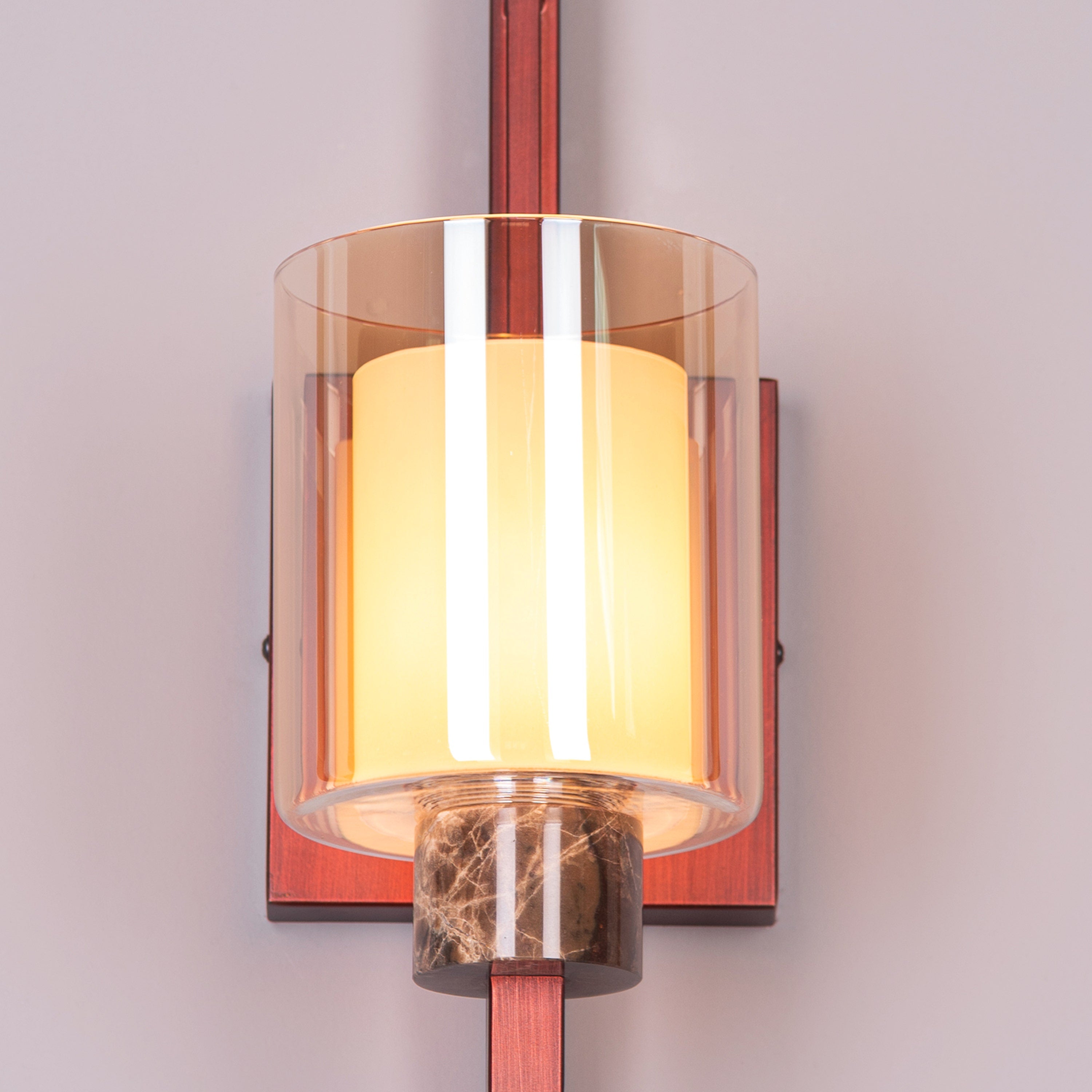 Fallen Angels (Coffee) Marble Wall Light