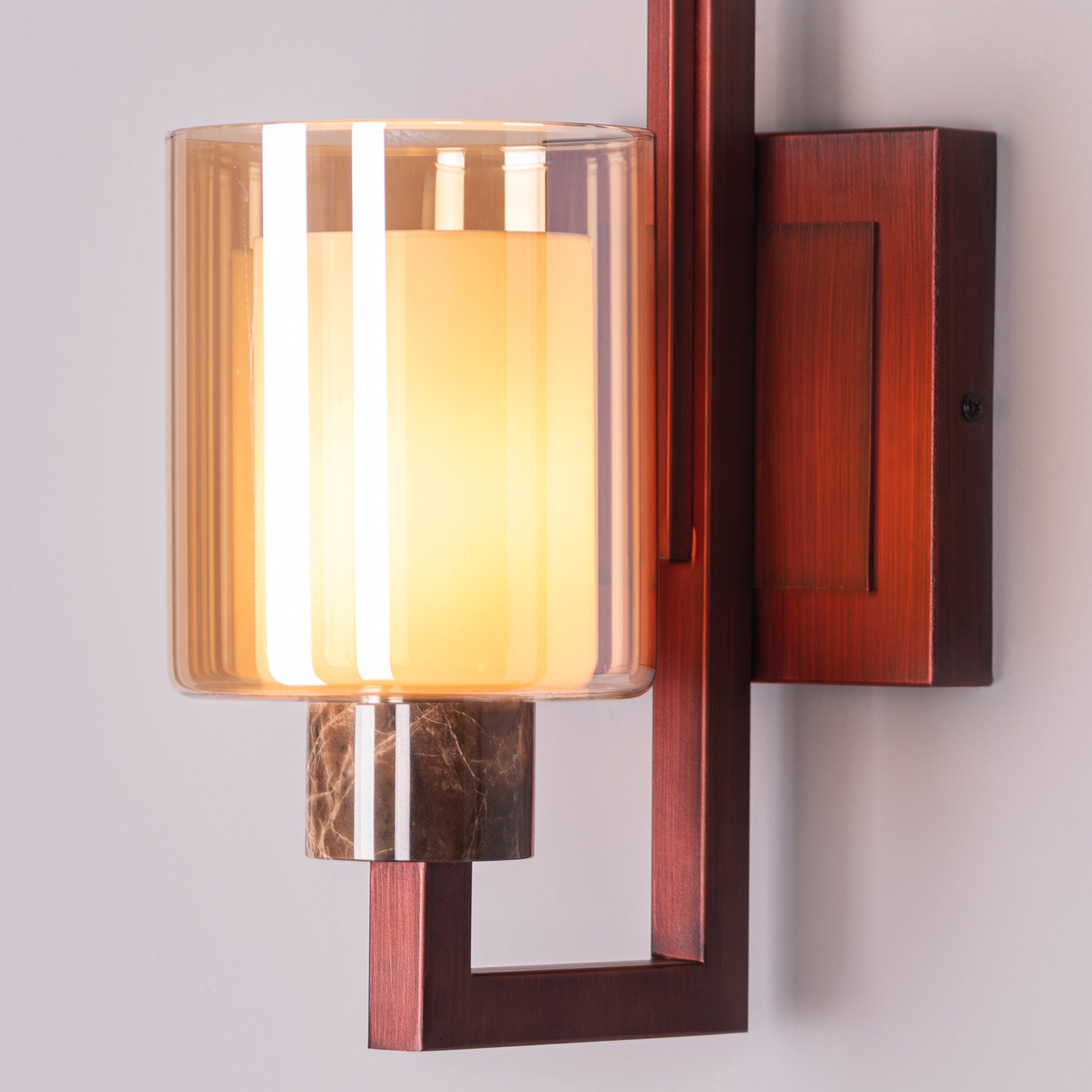 Fallen Angels (Coffee) Marble Wall Light