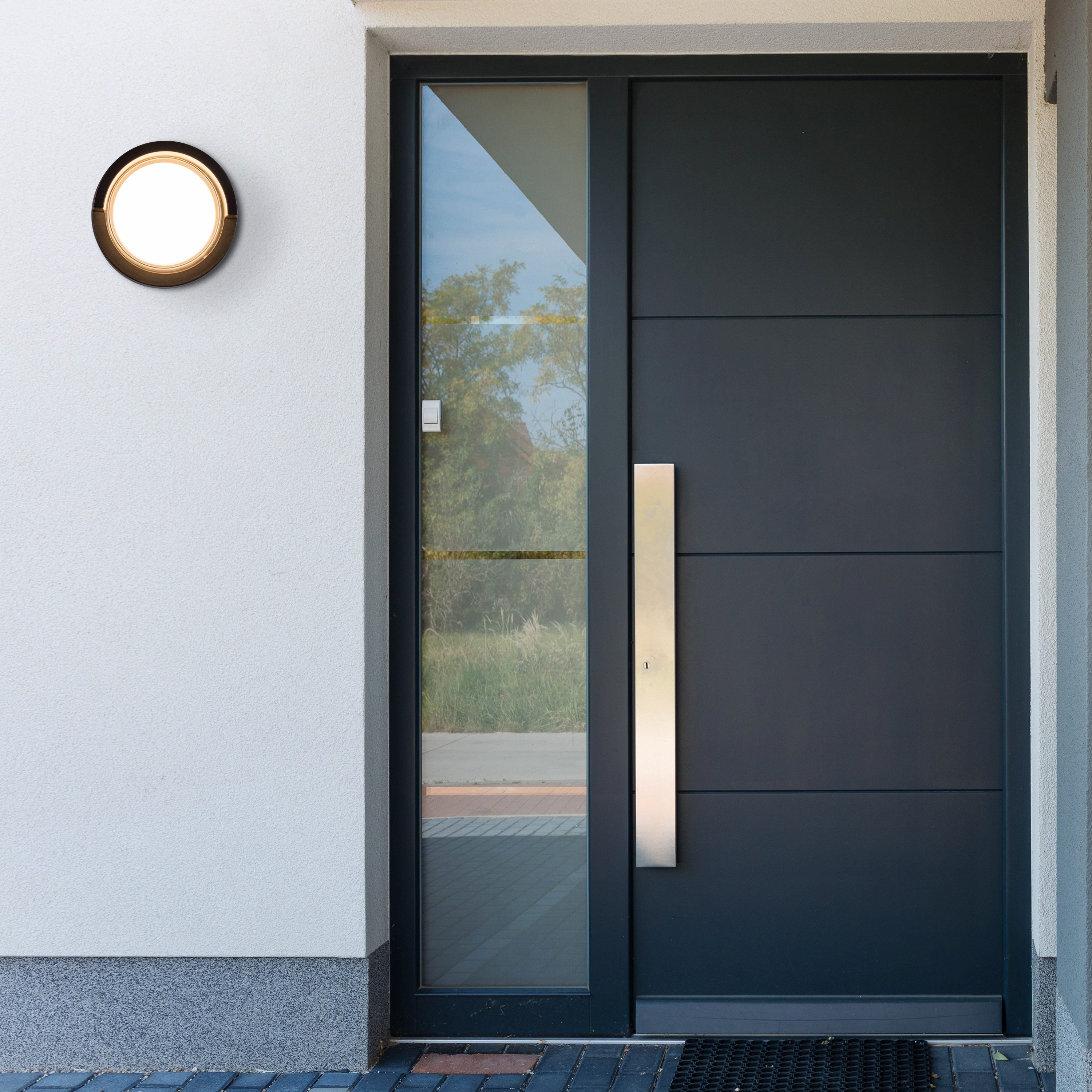 Fade Away (Big, Black, LED) Outdoor Wall Light