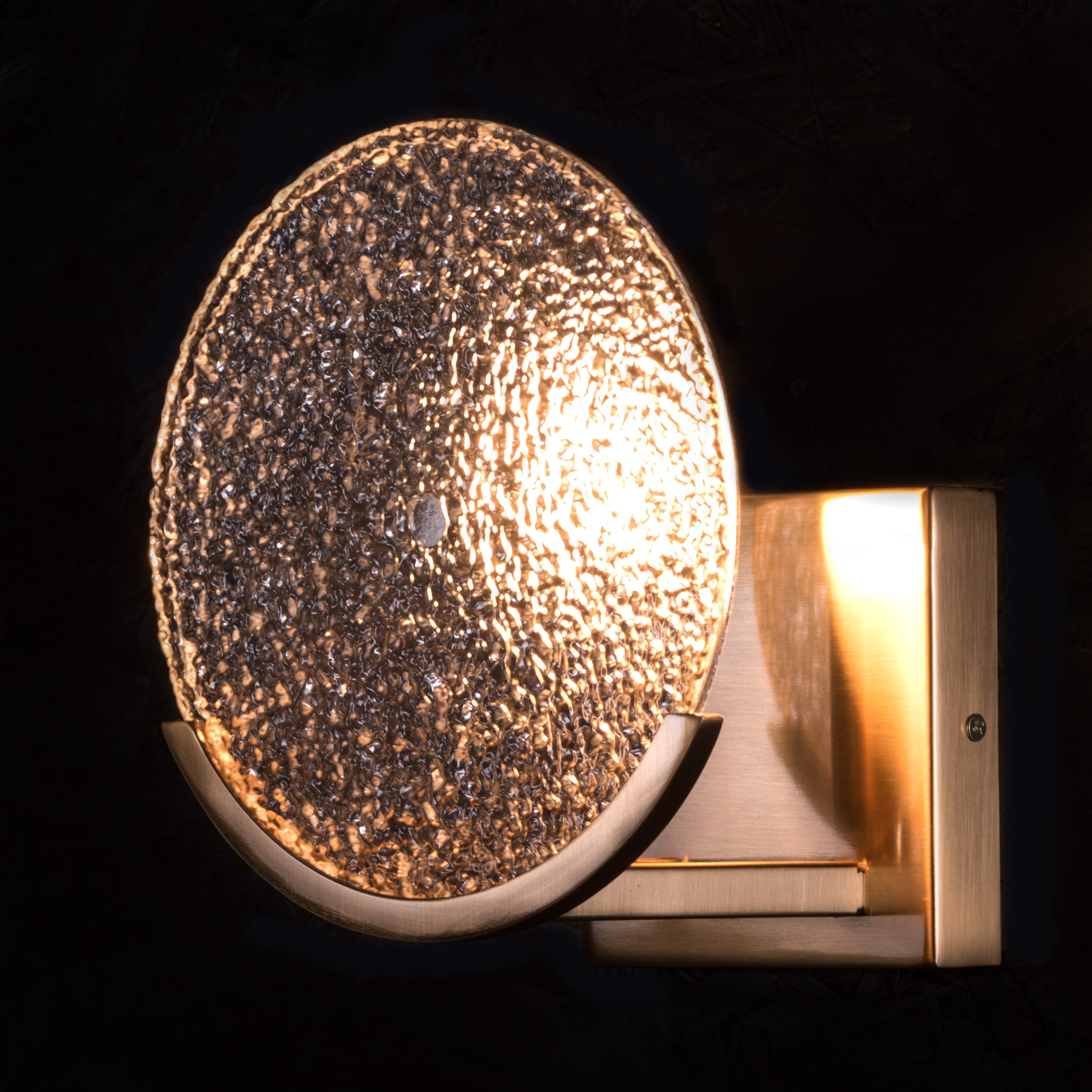 Legacy (Round, Gold) Glass Wall Light