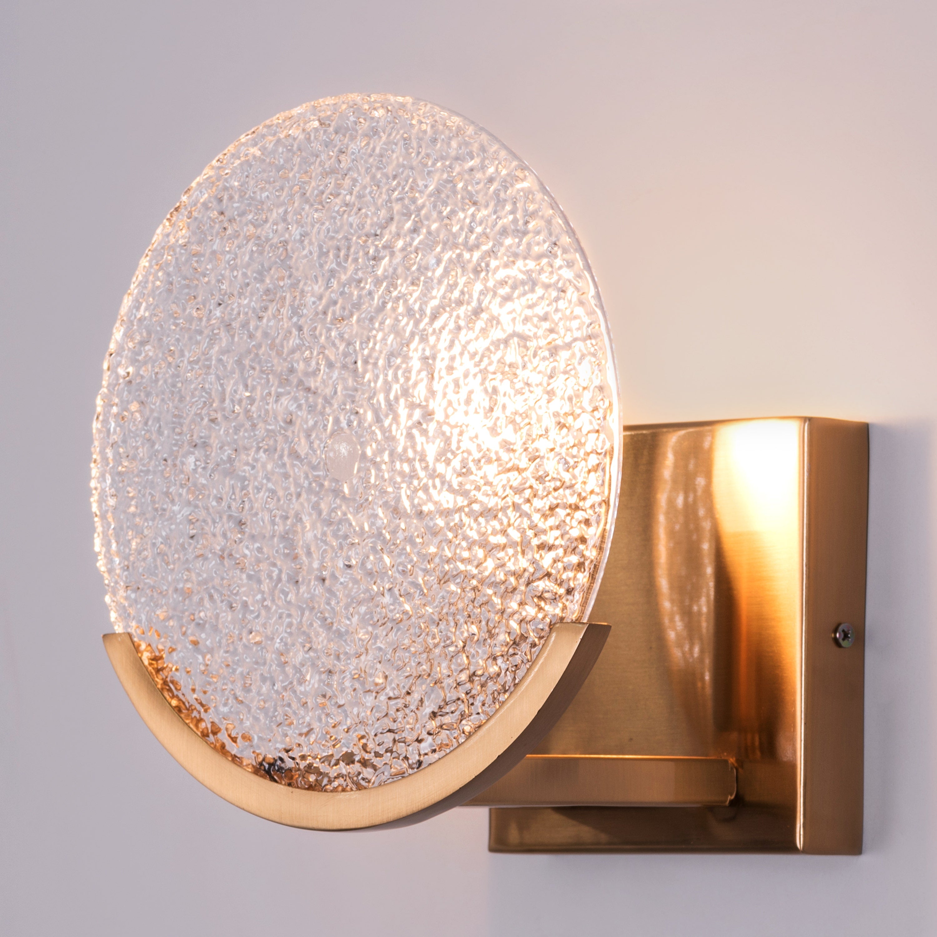 Legacy (Round, Gold) Glass Wall Light