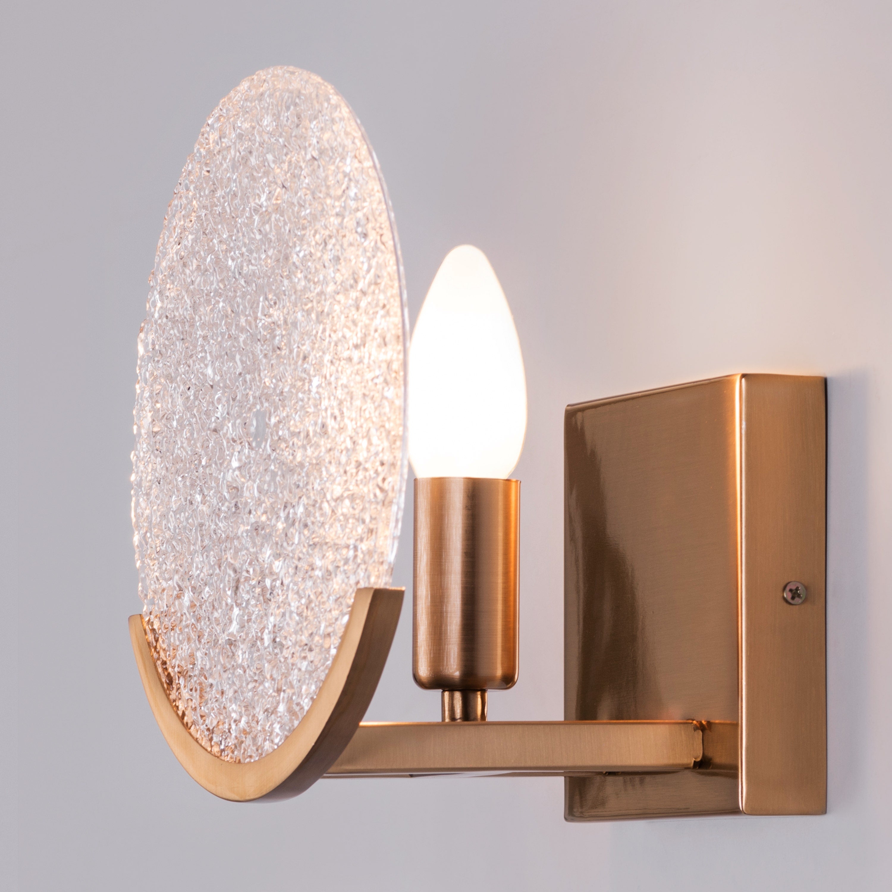 Legacy (Round, Gold) Glass Wall Light