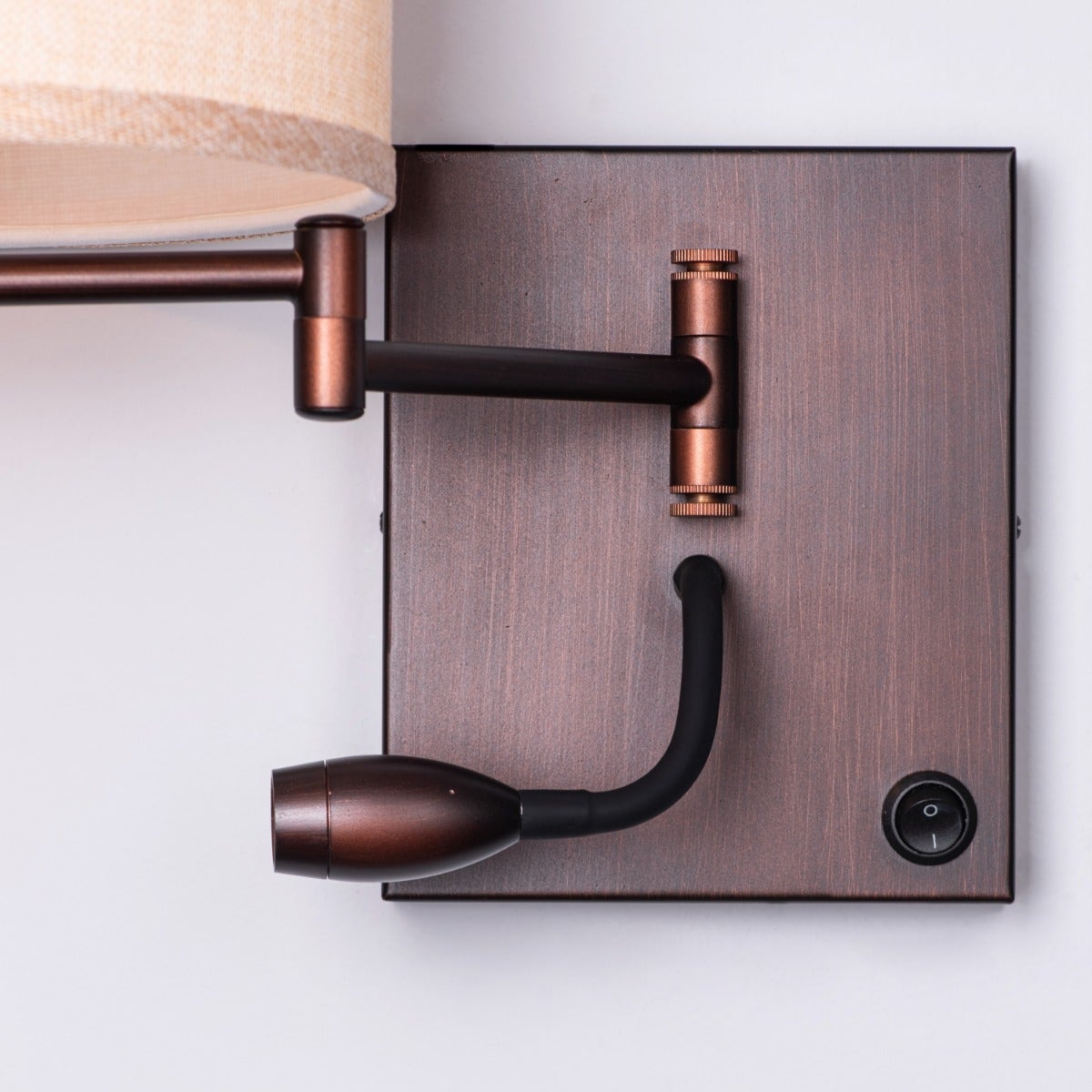Thinking Out Loud Bedside (Coffee, With LED Downlighter) Wall Light