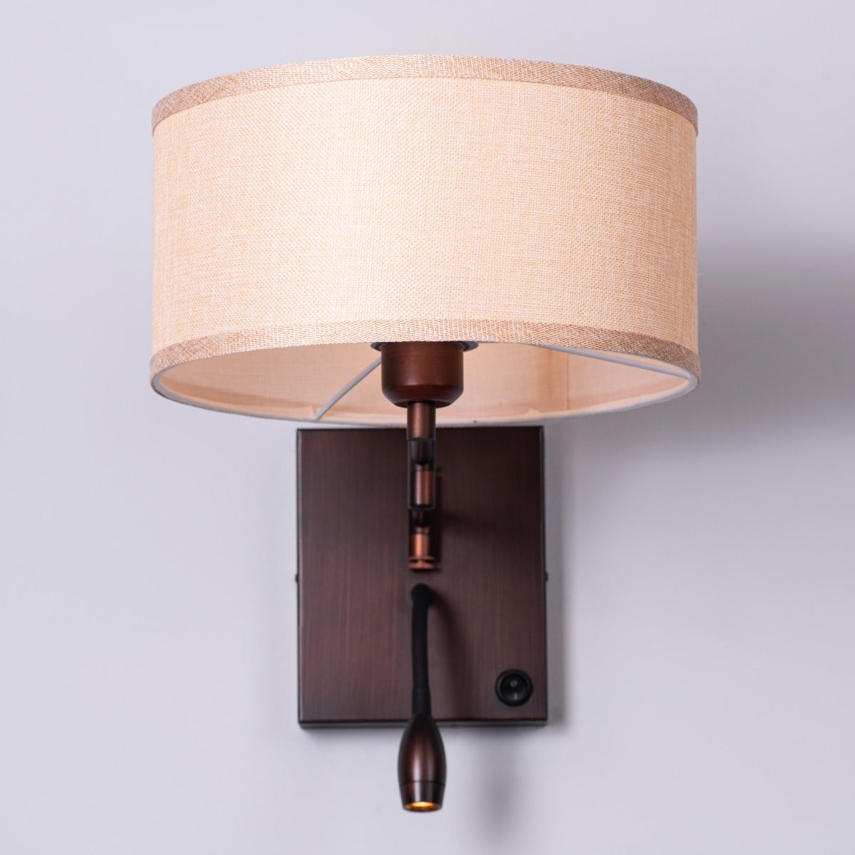 Thinking Out Loud Bedside (Coffee, With LED Downlighter) Wall Light