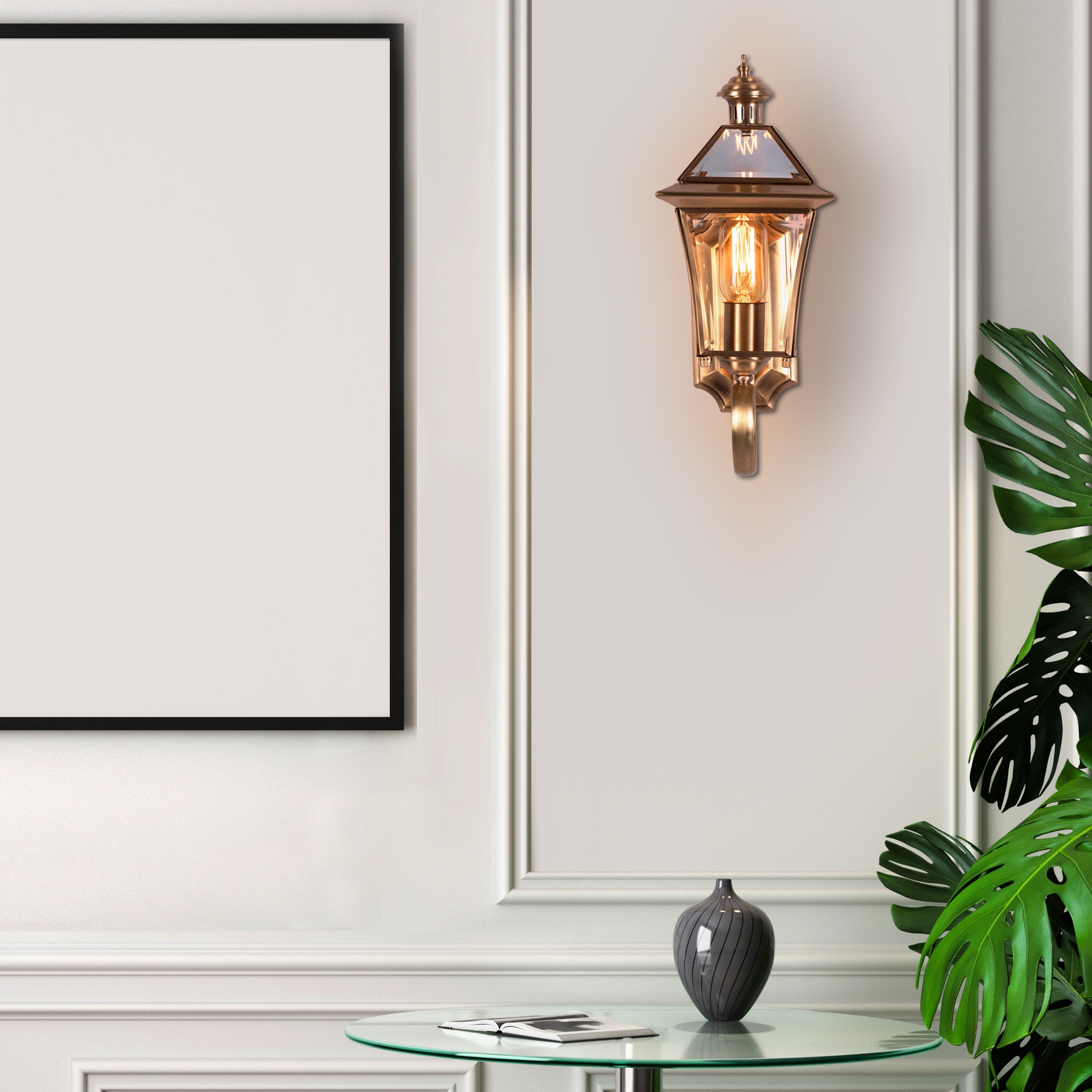 Moth To A Flame (Copper) Indoor Shade Area Wall Light