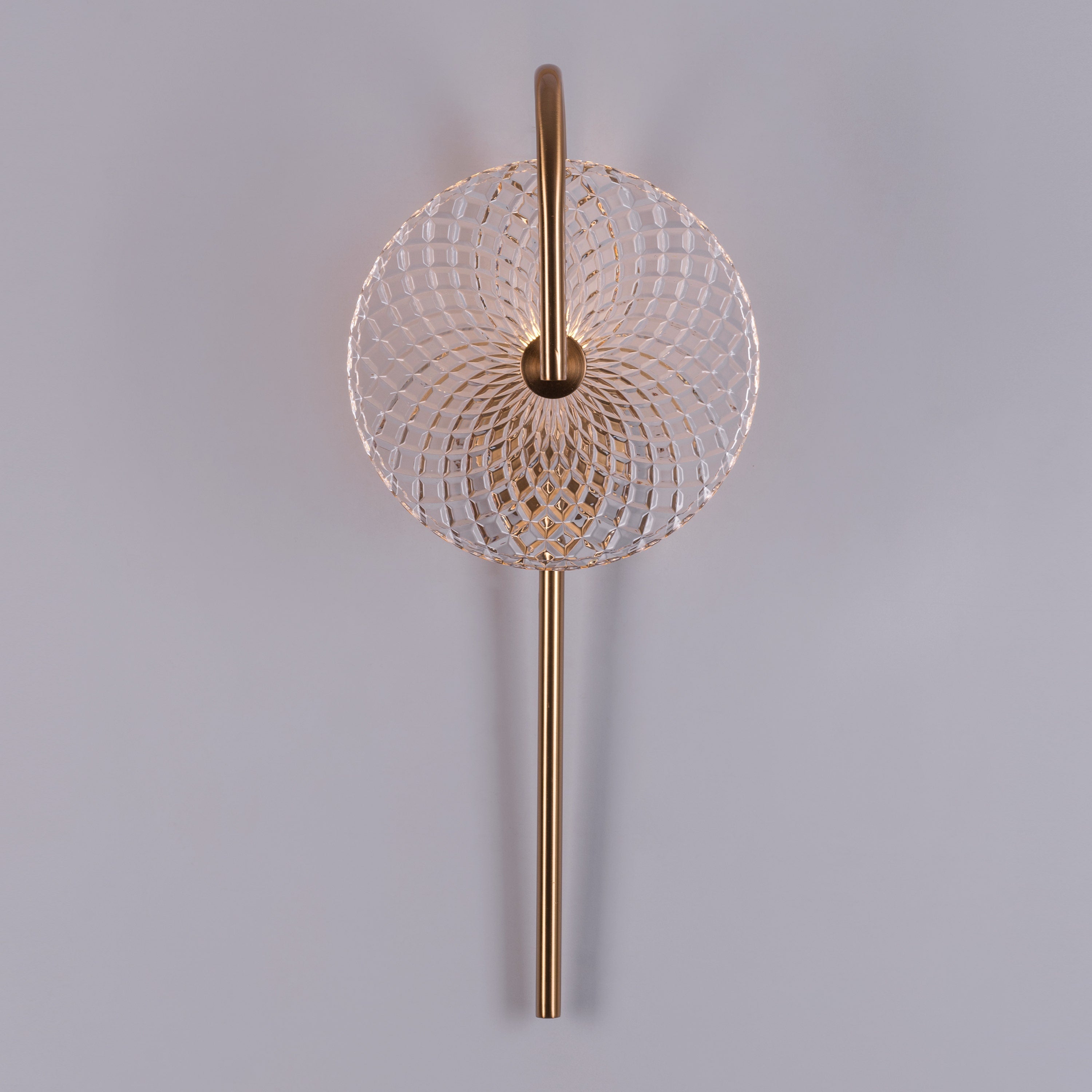 Call Your Name Signature (Gold) Textured Glass Wall Light