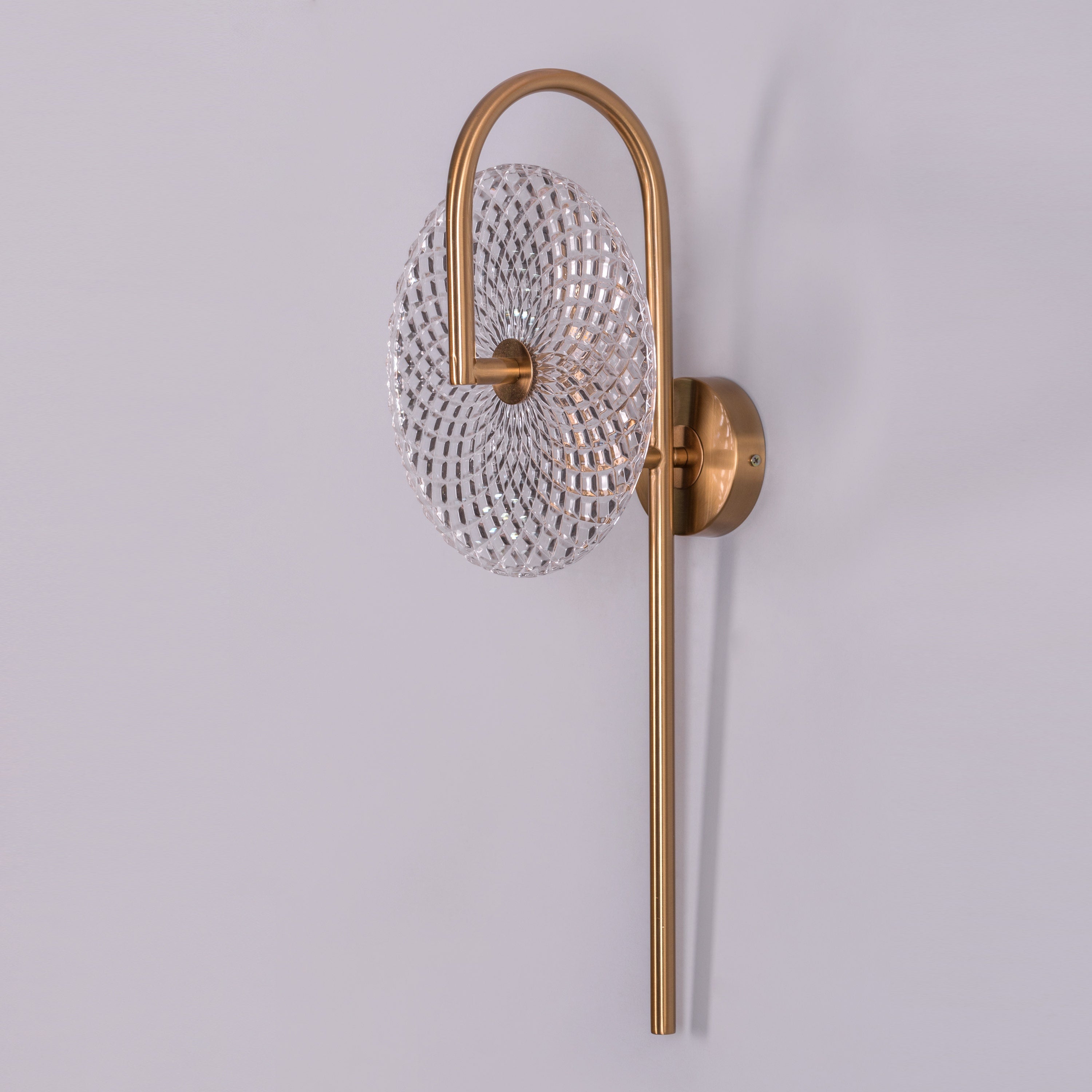 Call Your Name Signature (Gold) Textured Glass Wall Light