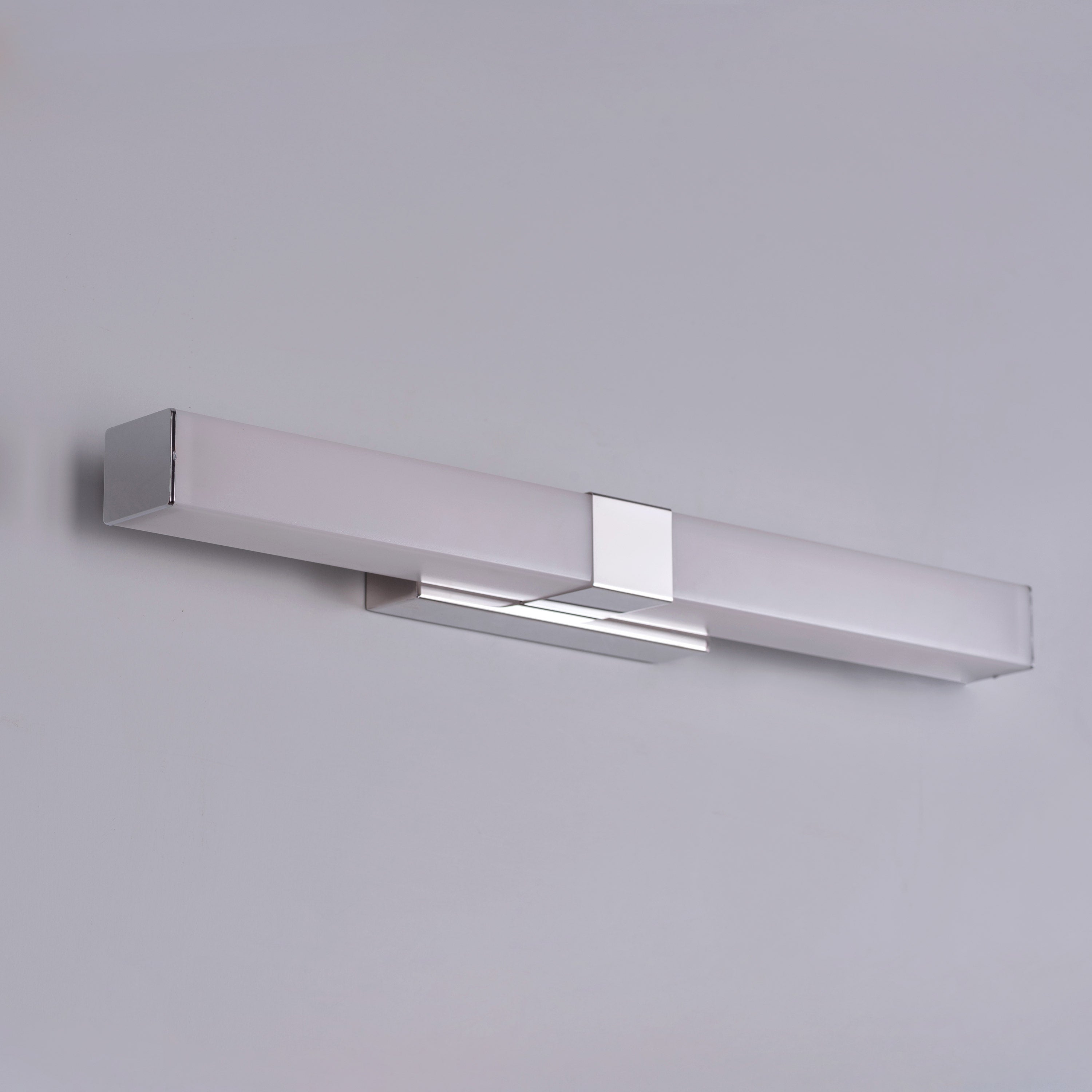 Vanity Reality (Large, Chrome, Built-In LED) Stainless Steel Vanity Light