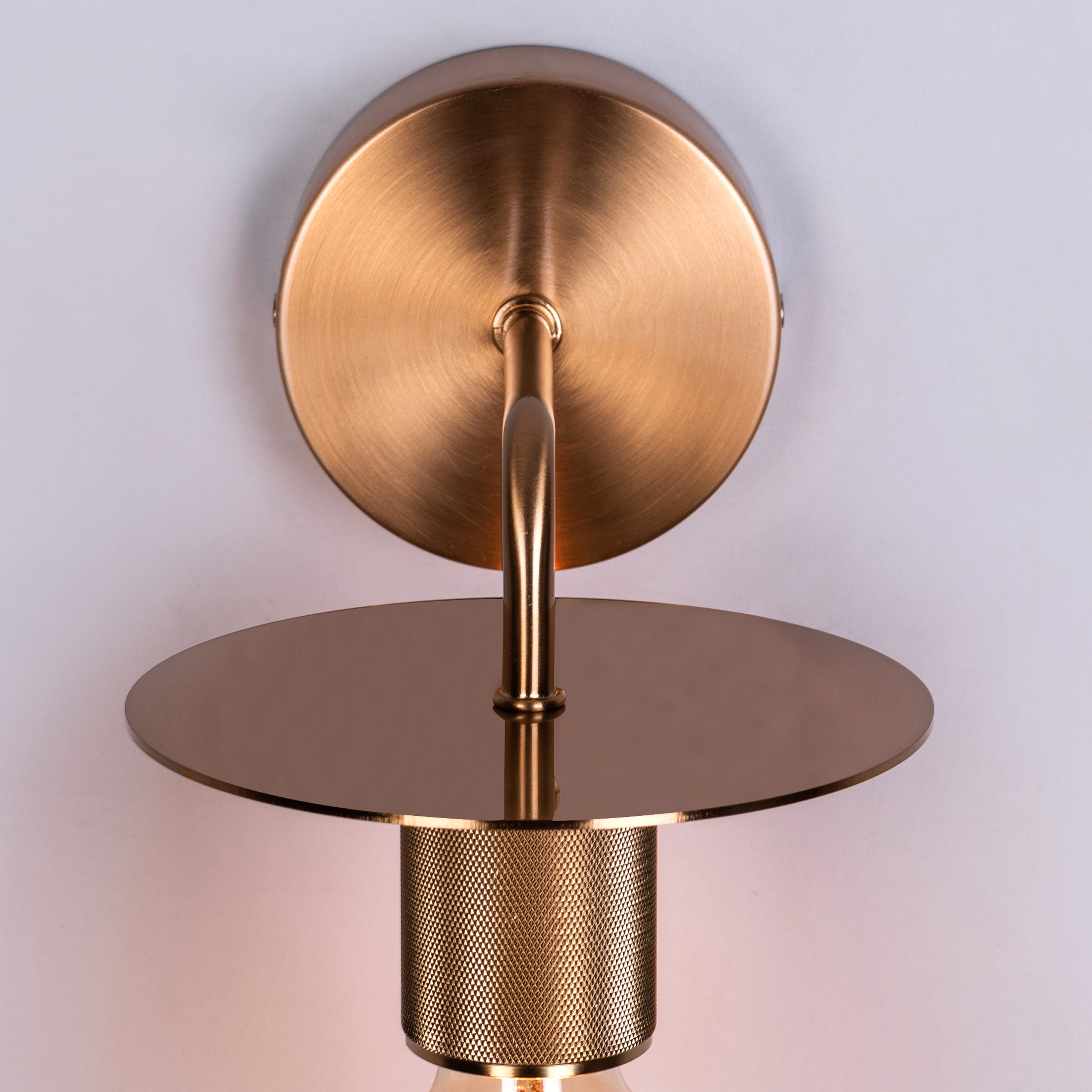 Ahead We Glow (Gold) Wall Light (Edison Bulb Included)