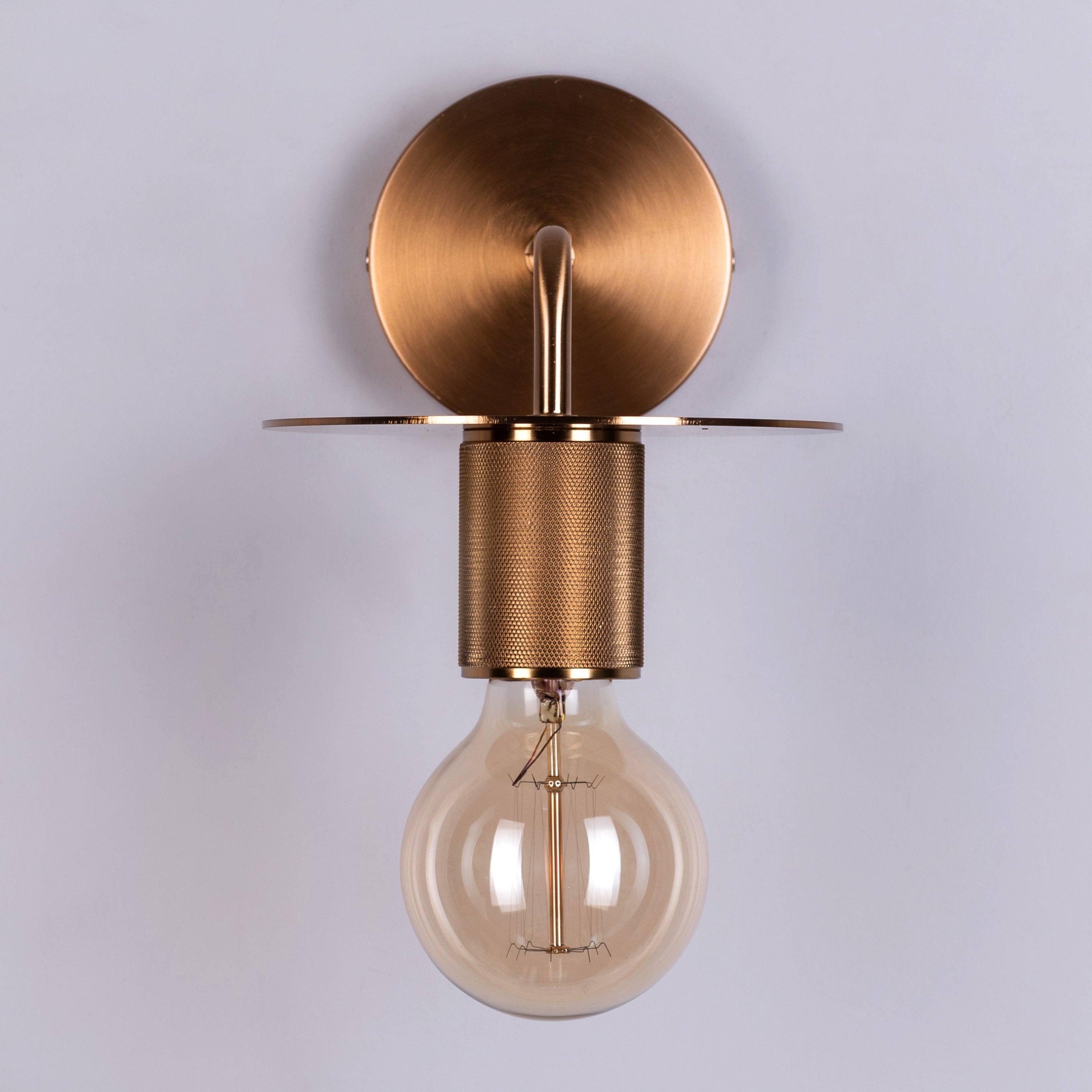 Ahead We Glow (Gold) Wall Light (Edison Bulb Included)