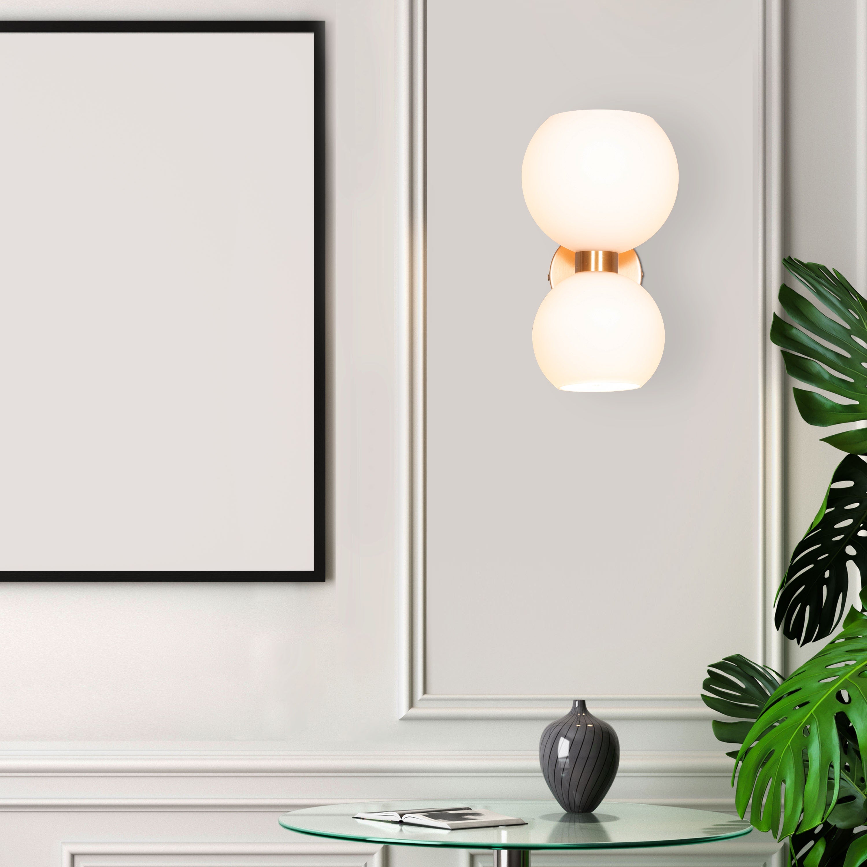 Afloat (Gold, Milky White) Wall Light