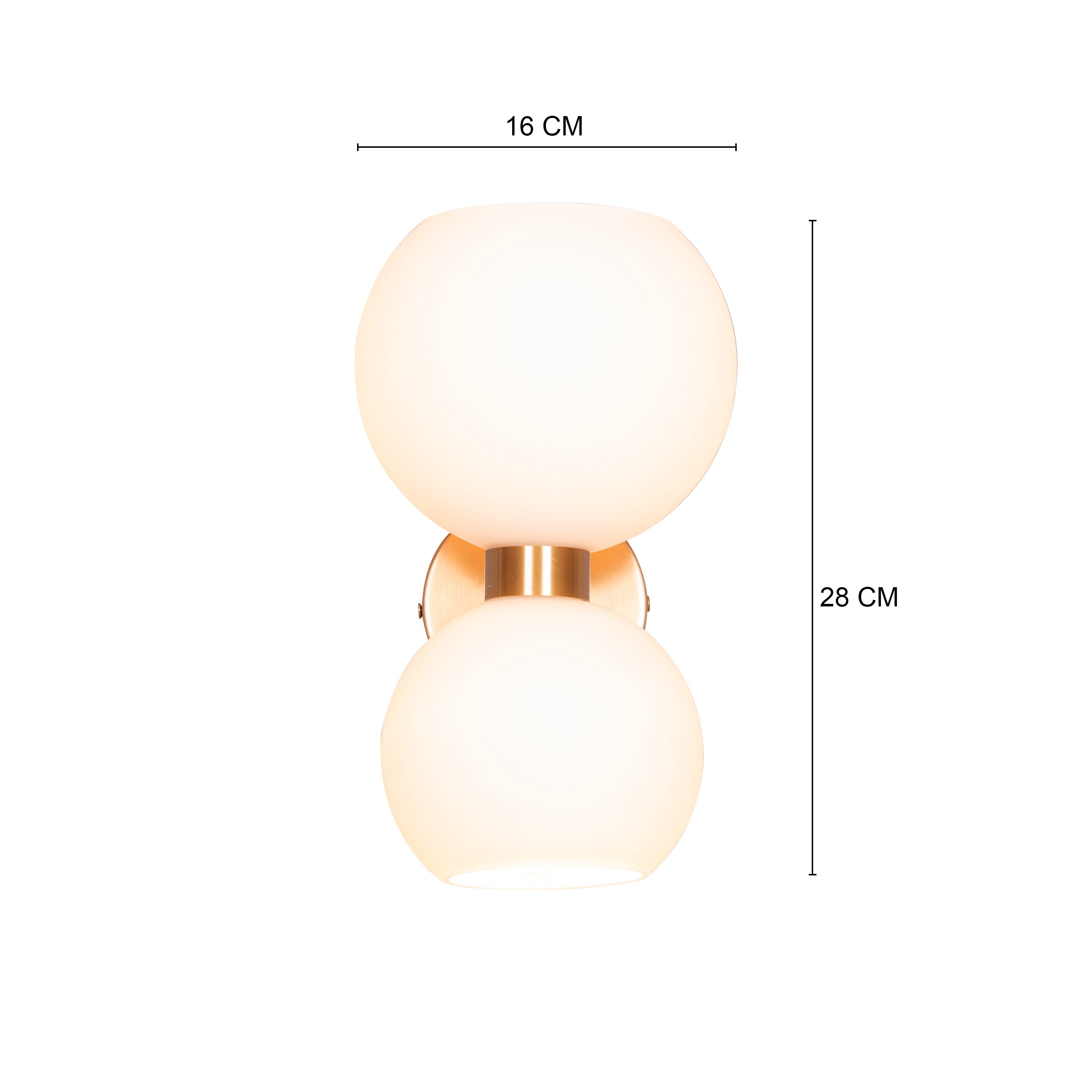 Afloat (Gold, Milky White) Wall Light