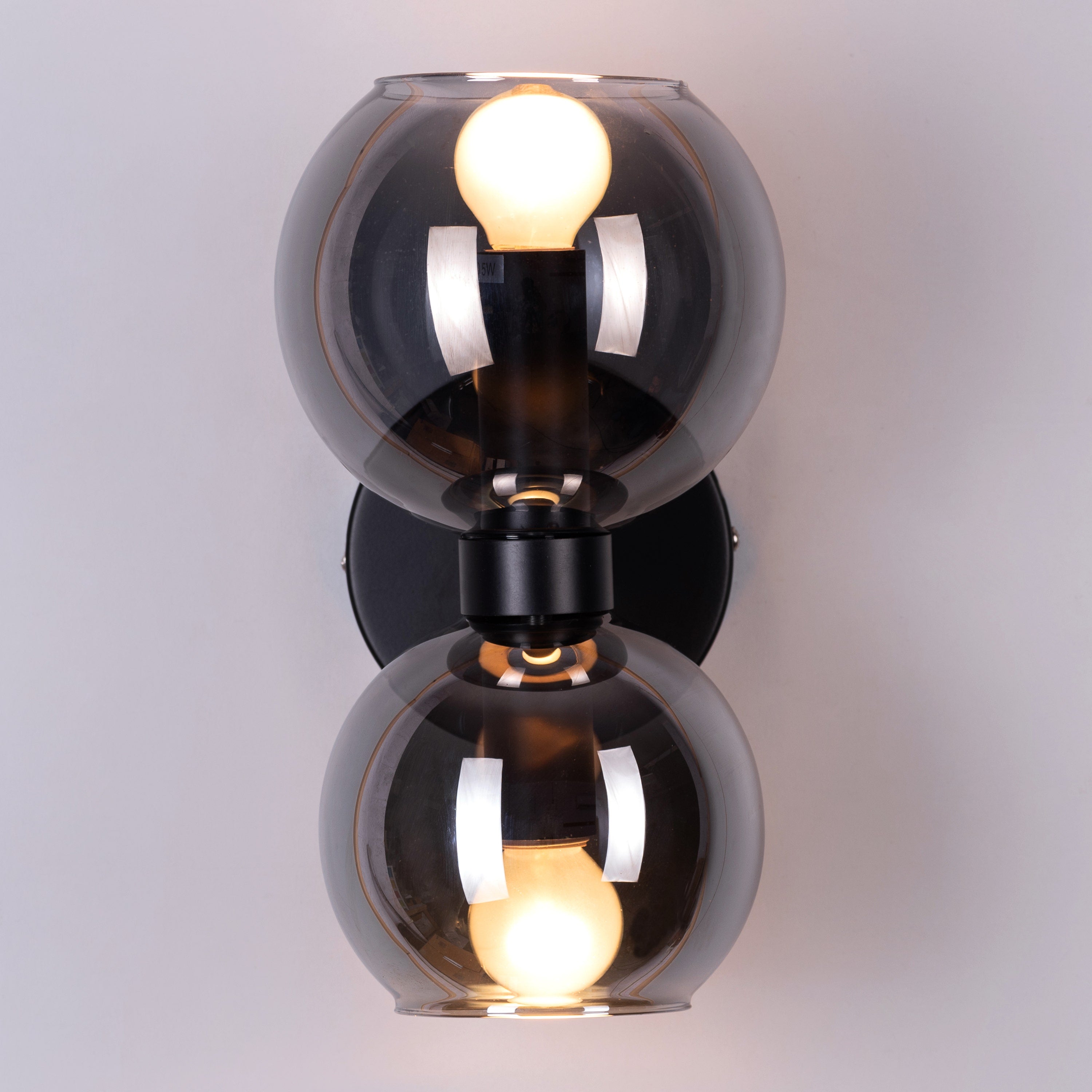 Afloat (Black, Smokey Grey) Glass Wall Light