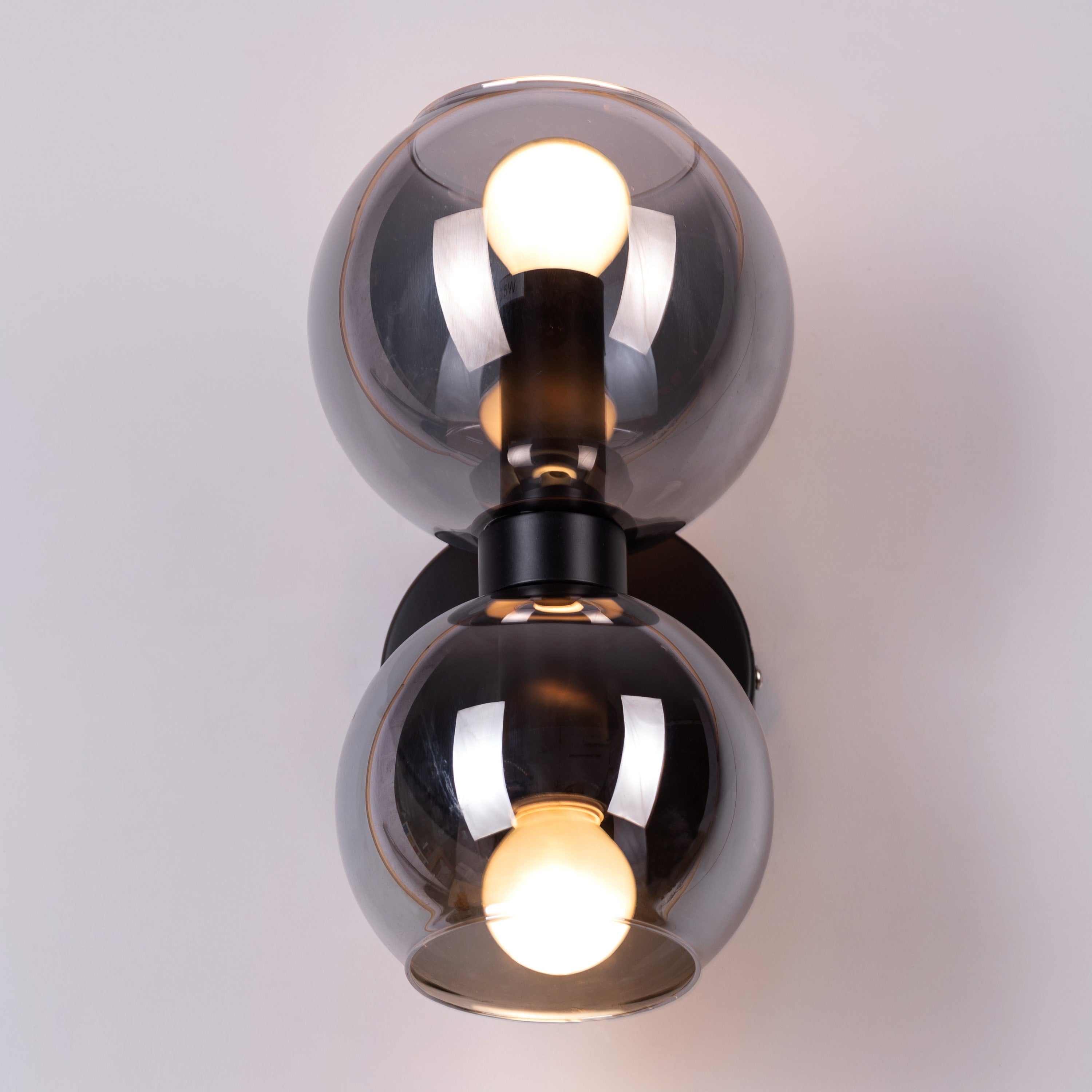 Afloat (Black, Smokey Grey) Glass Wall Light