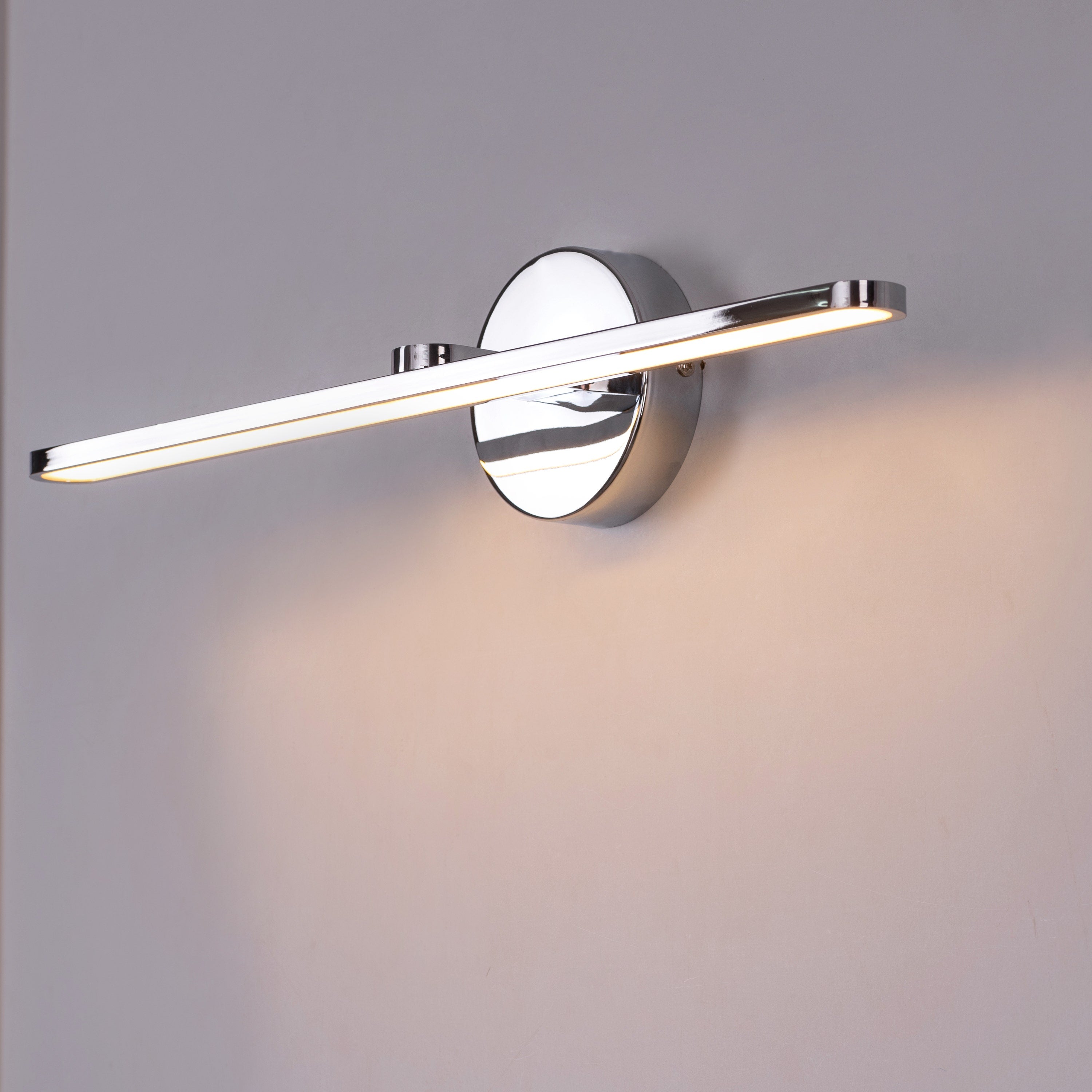 It's A Must (Large, Chrome, Built-In LED) Picture/Vanity Wall Light