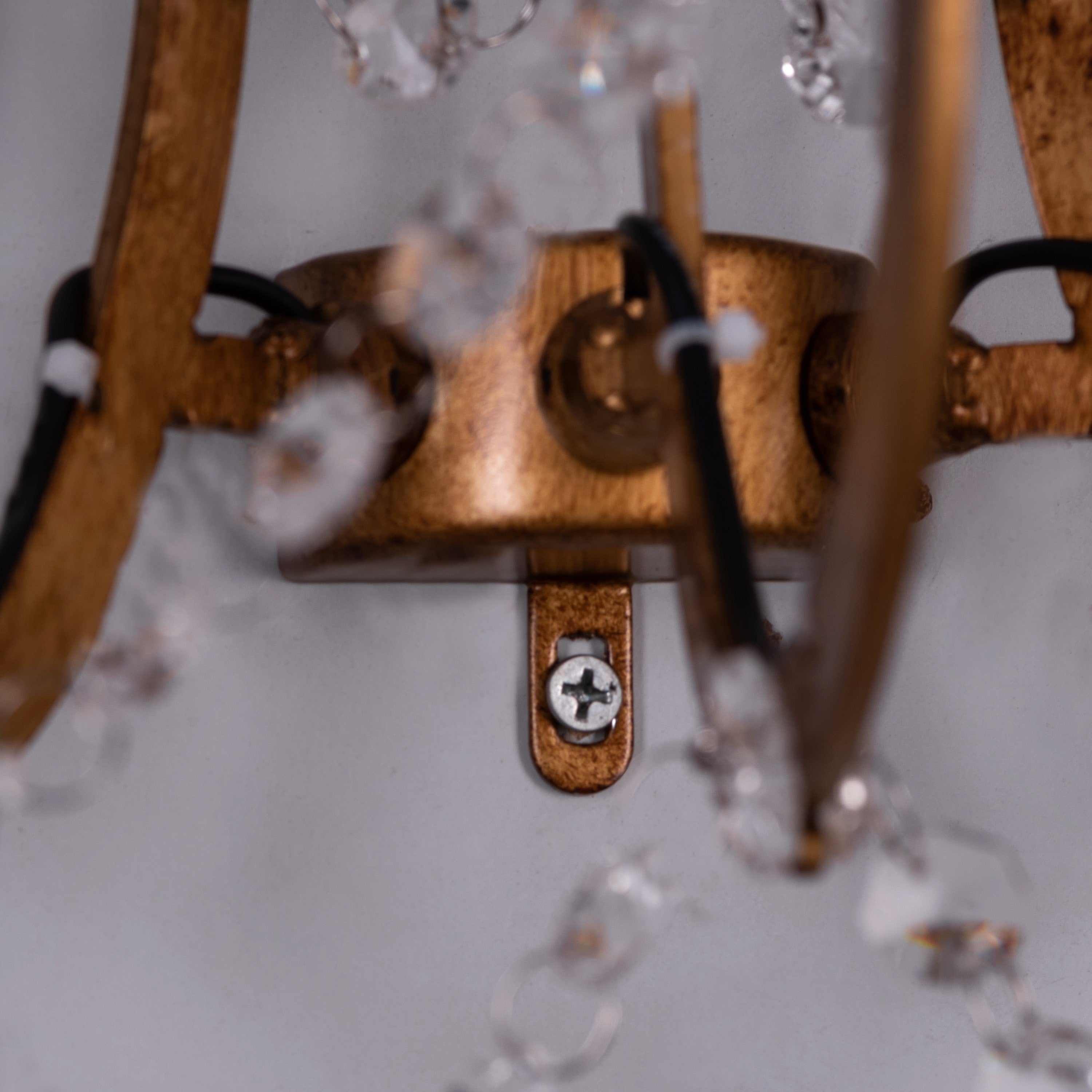 French Restoration (Antique Gold) Crystal Wall Light