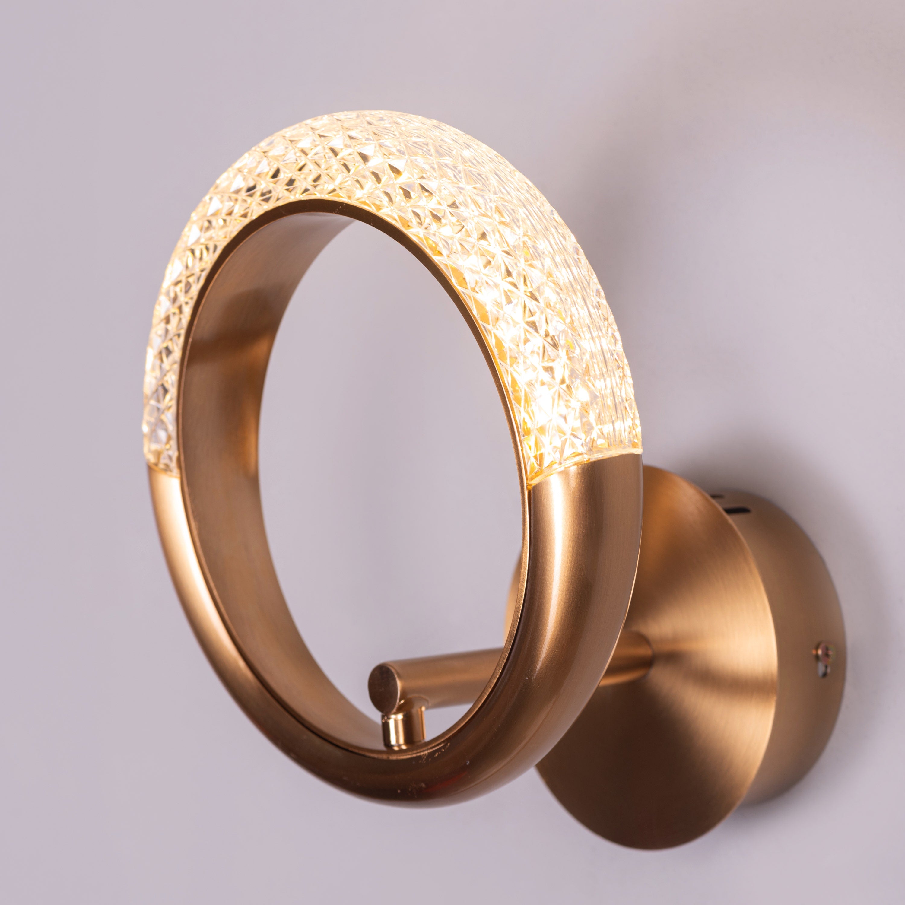 Lot To Unpack (Gold, Dimmable LED with Remote Control) Wall Light