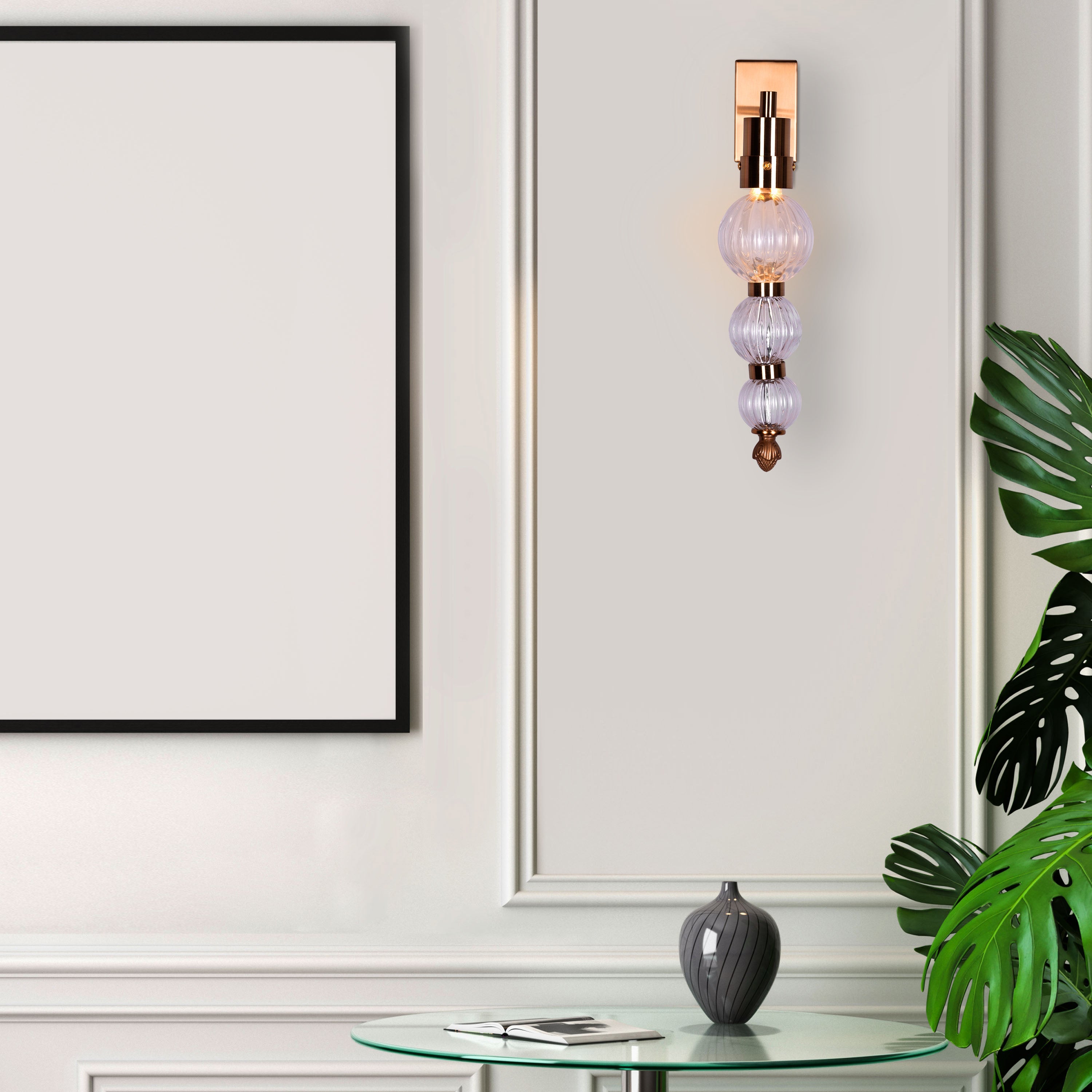 High Born (Gold) Glass Wall Light