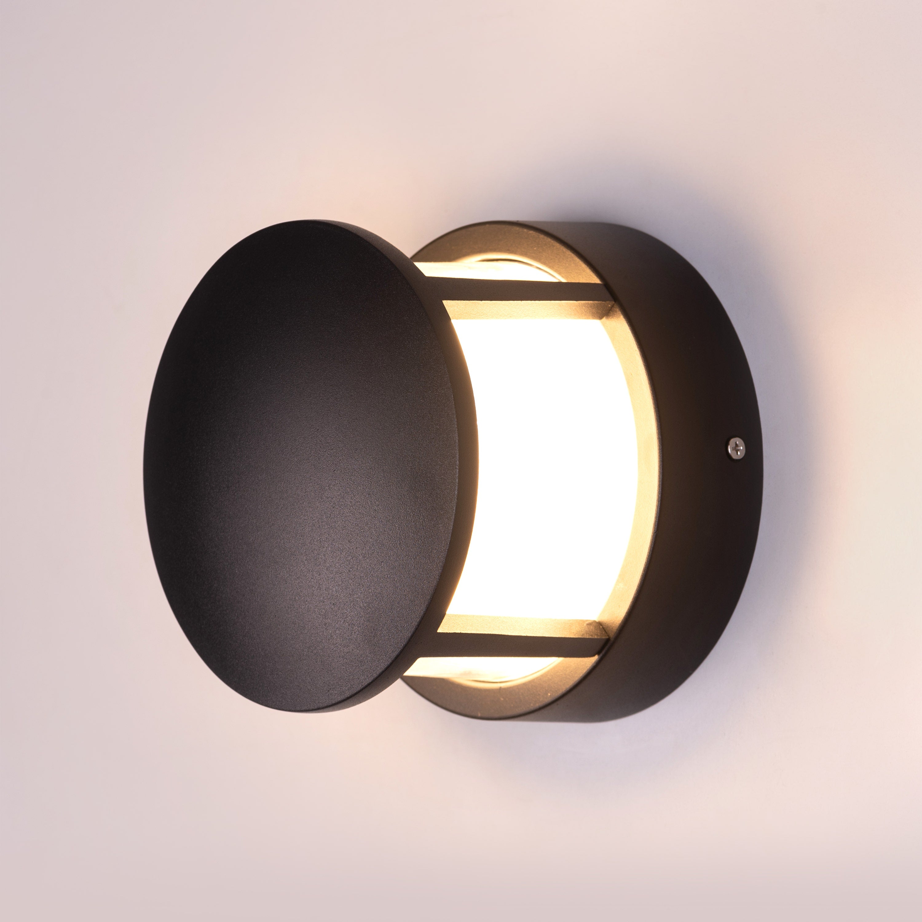 Maize (Black, Built-In LED) Indoor/ Outdoor Wall Light (IP65 Rated)