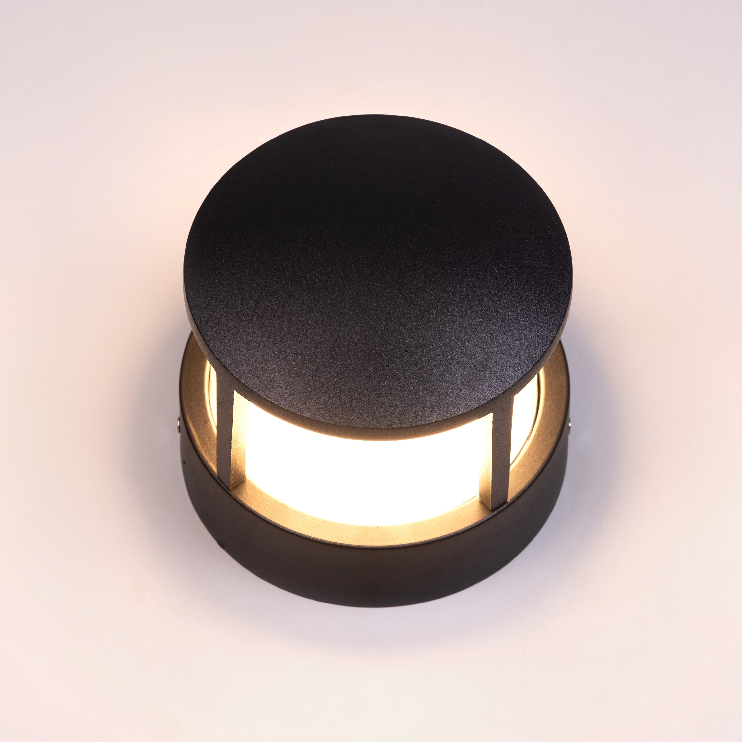 Maize (Black, Built-In LED) Indoor/ Outdoor Wall Light (IP65 Rated)