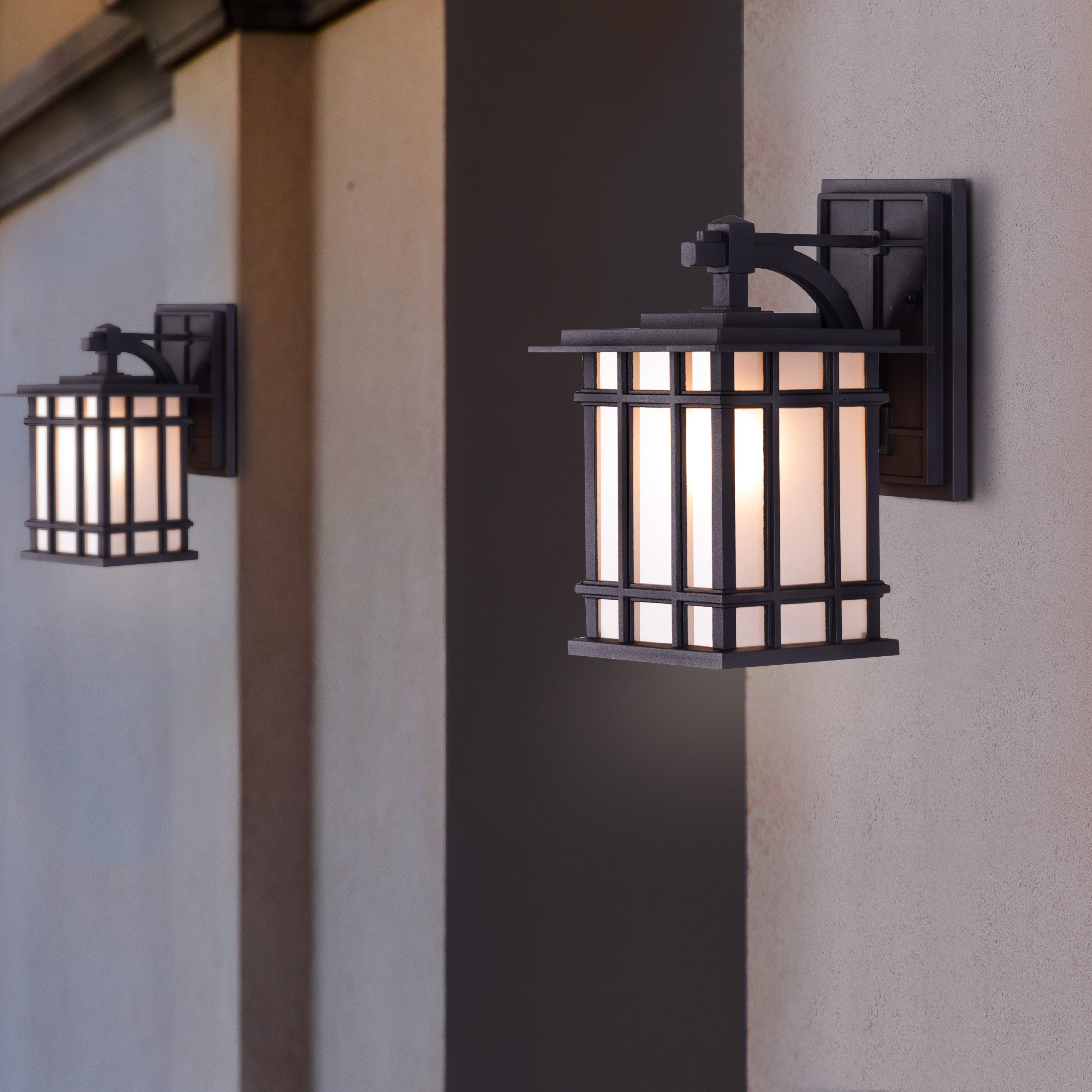 Pulsar (Black) Outdoor / Indoor Wall Light
