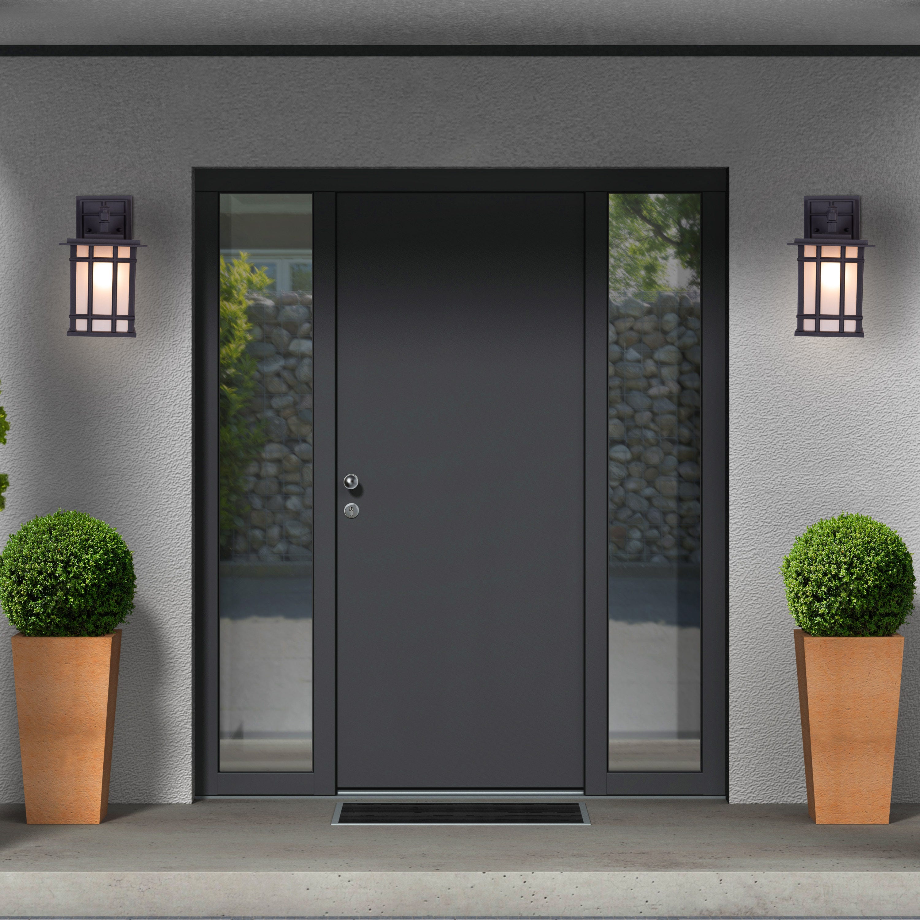 Pulsar (Black) Outdoor / Indoor Wall Light