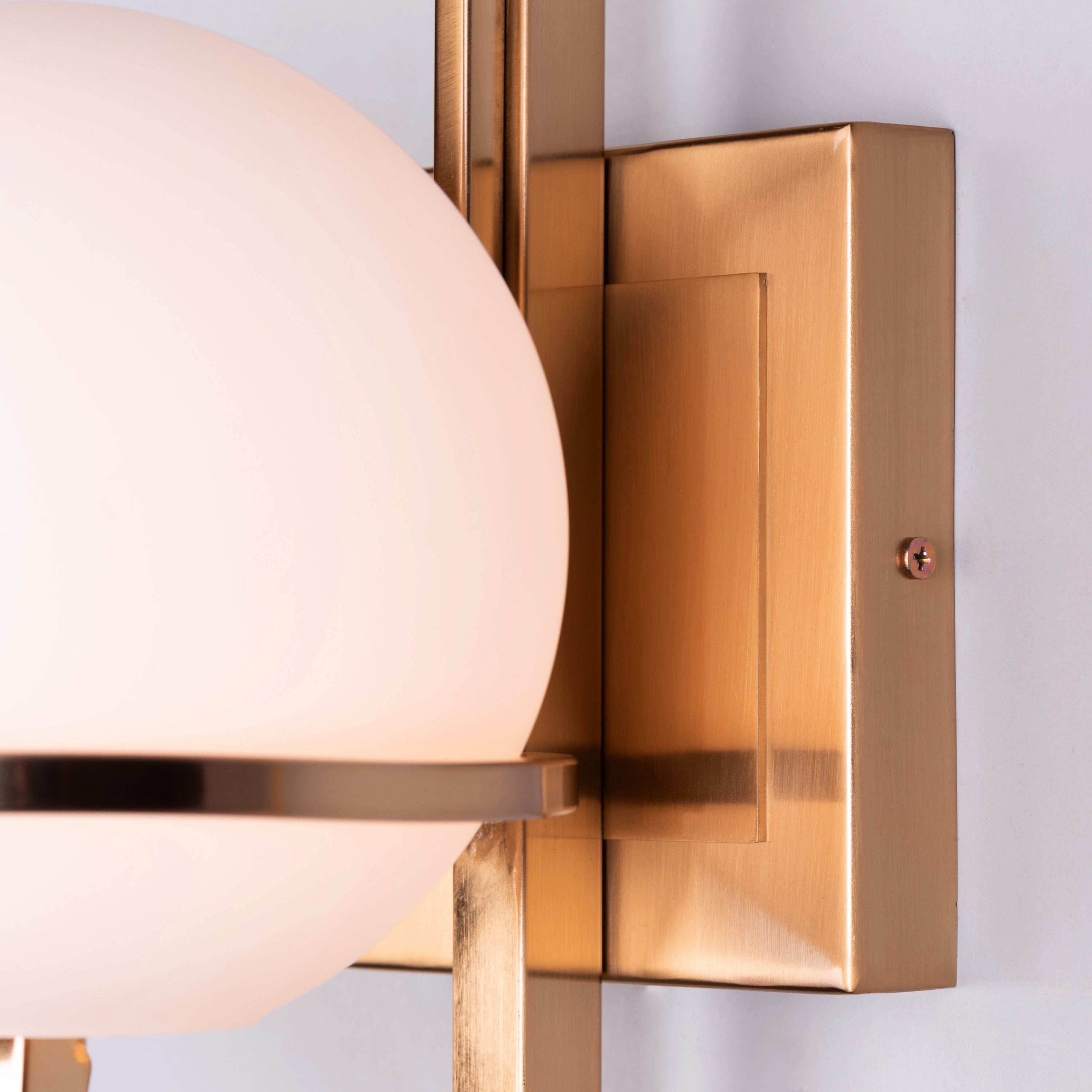 Game On (Gold, Milky White) Glass Wall Light