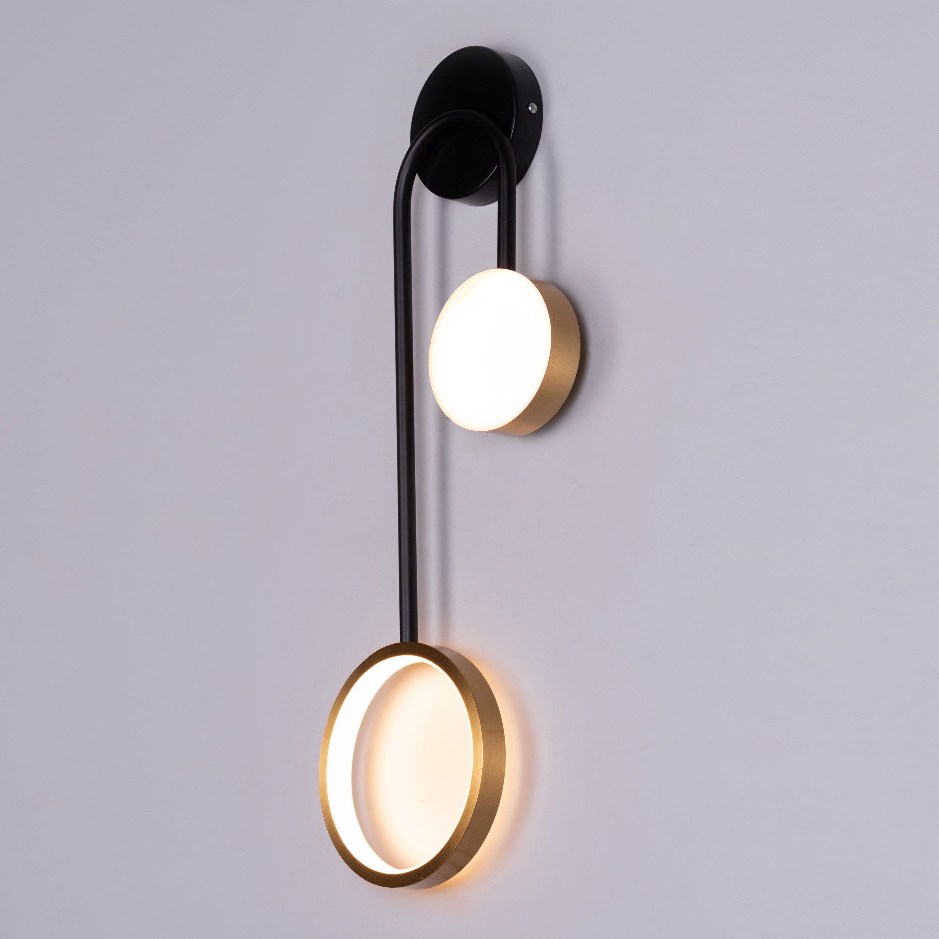 New Season Signature (Black, Gold, Built-In LED) Wall Light