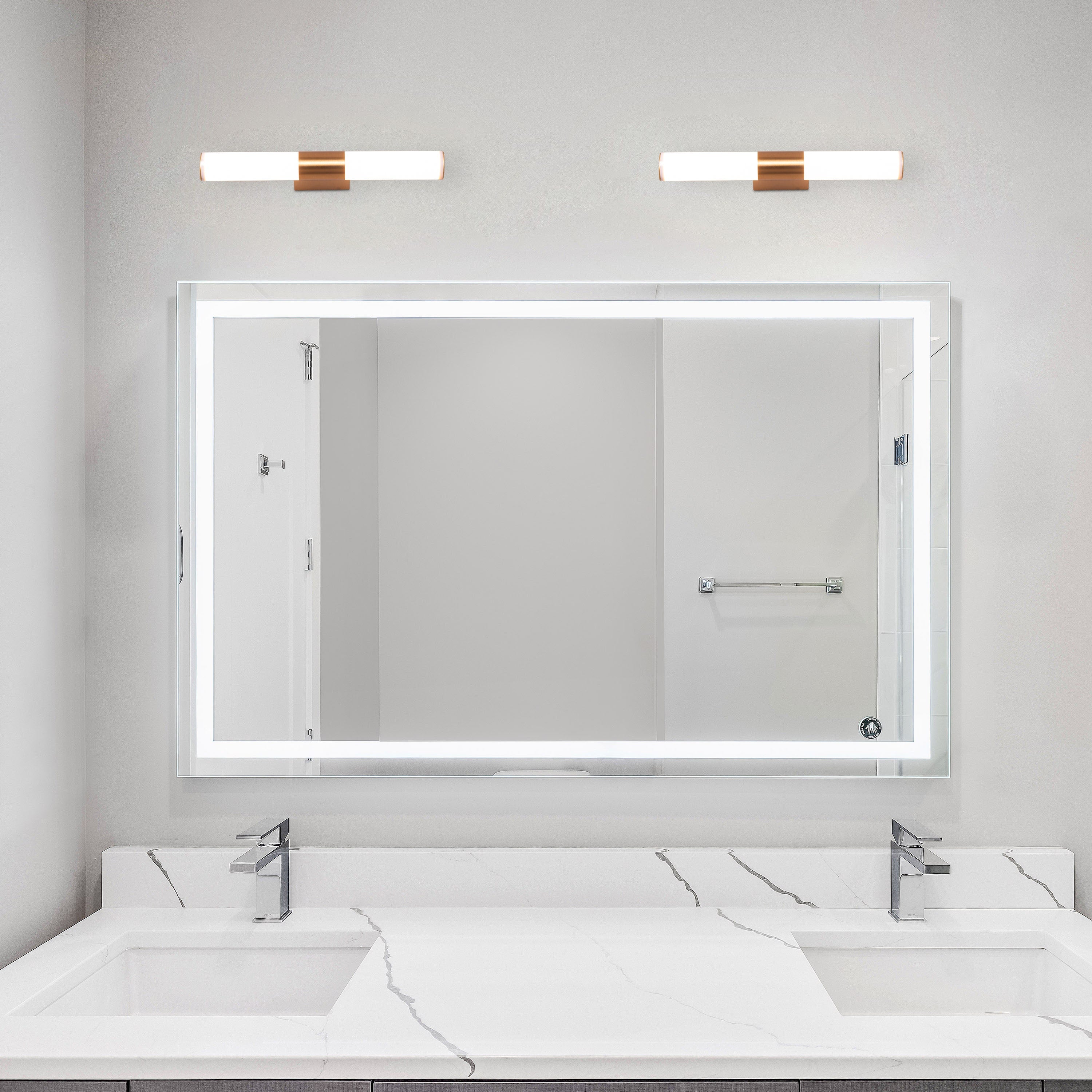 Vanity Insanity (Small, Gold, Built-In LED) Vanity Light