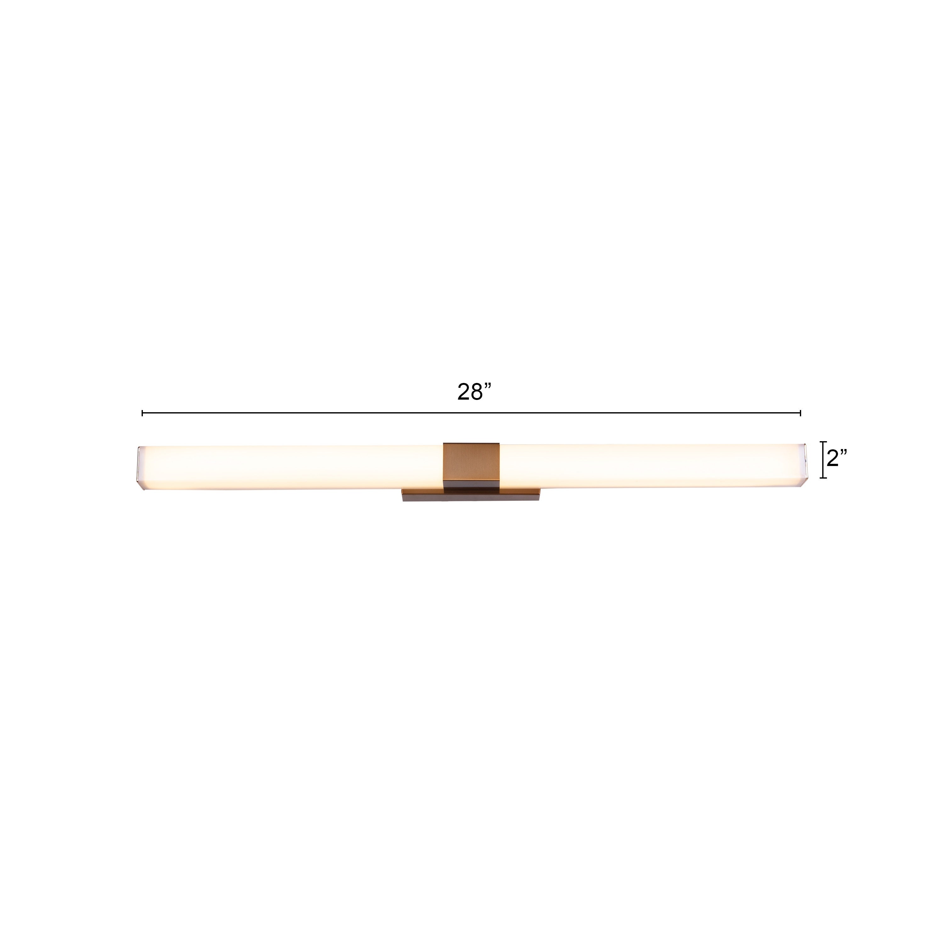 Vanity Reality (Large, Gold, Built-In LED) Vanity Light