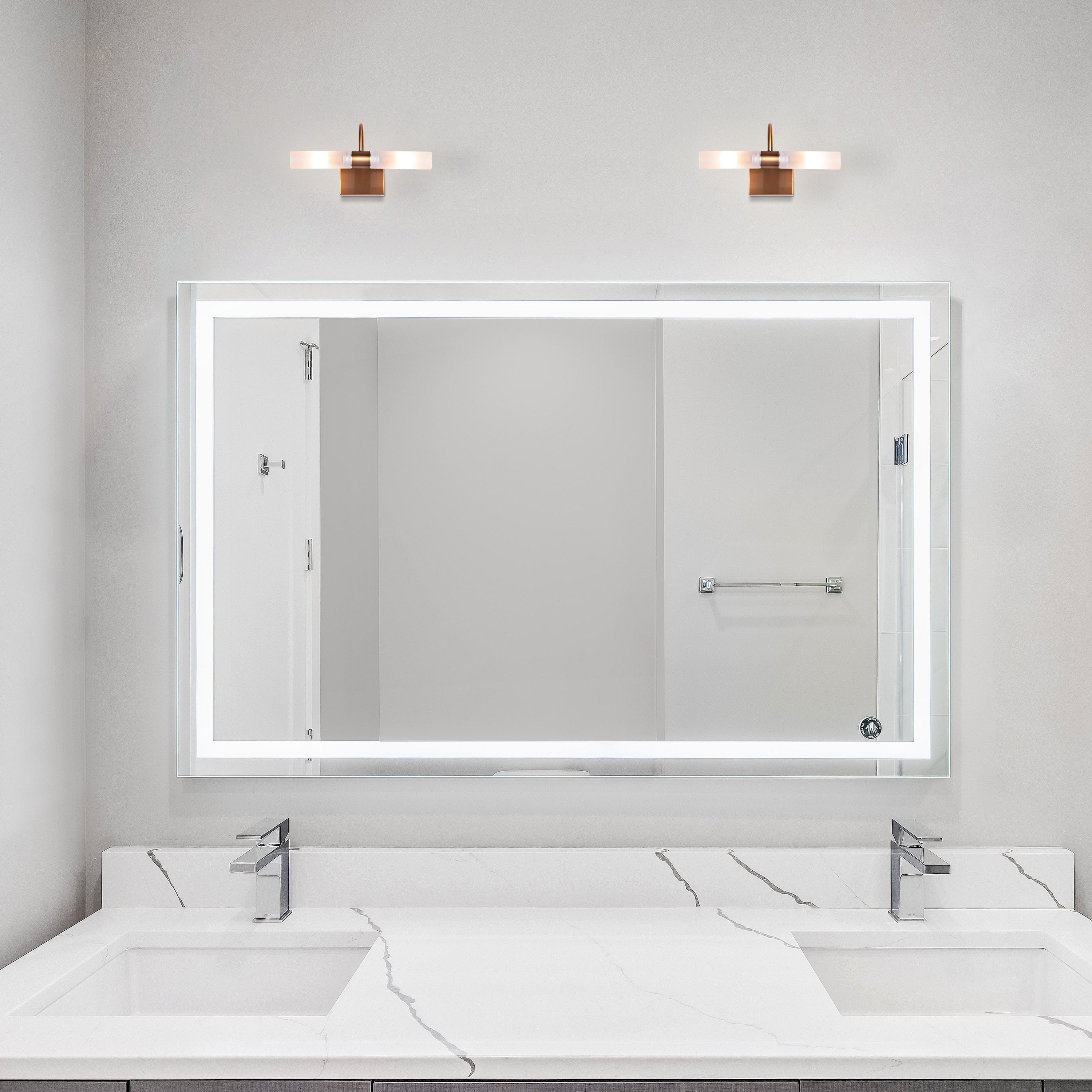 Please & Thanks (Gold) Vanity Light