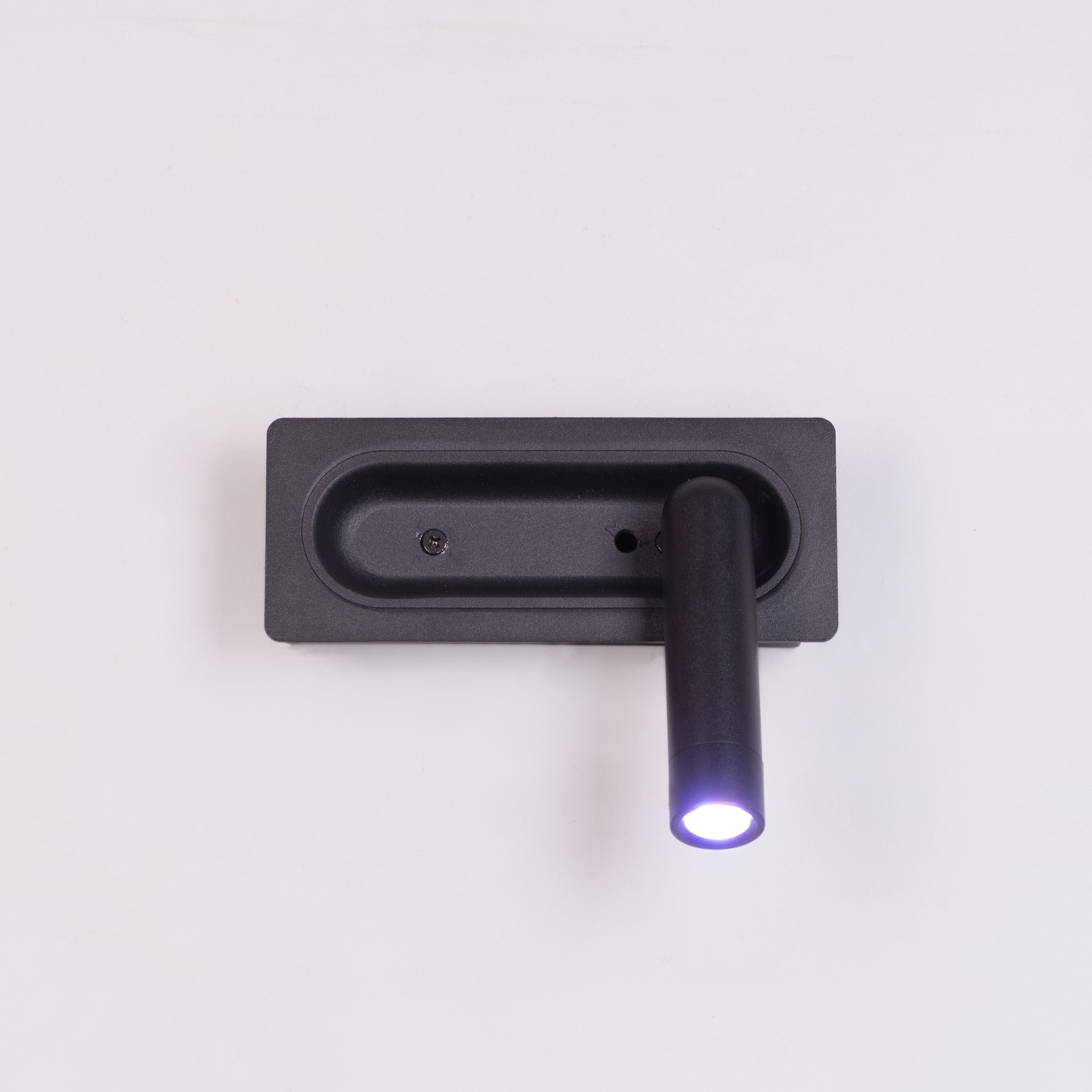 Stay With Me (Black, Built-In LED) Wall Light
