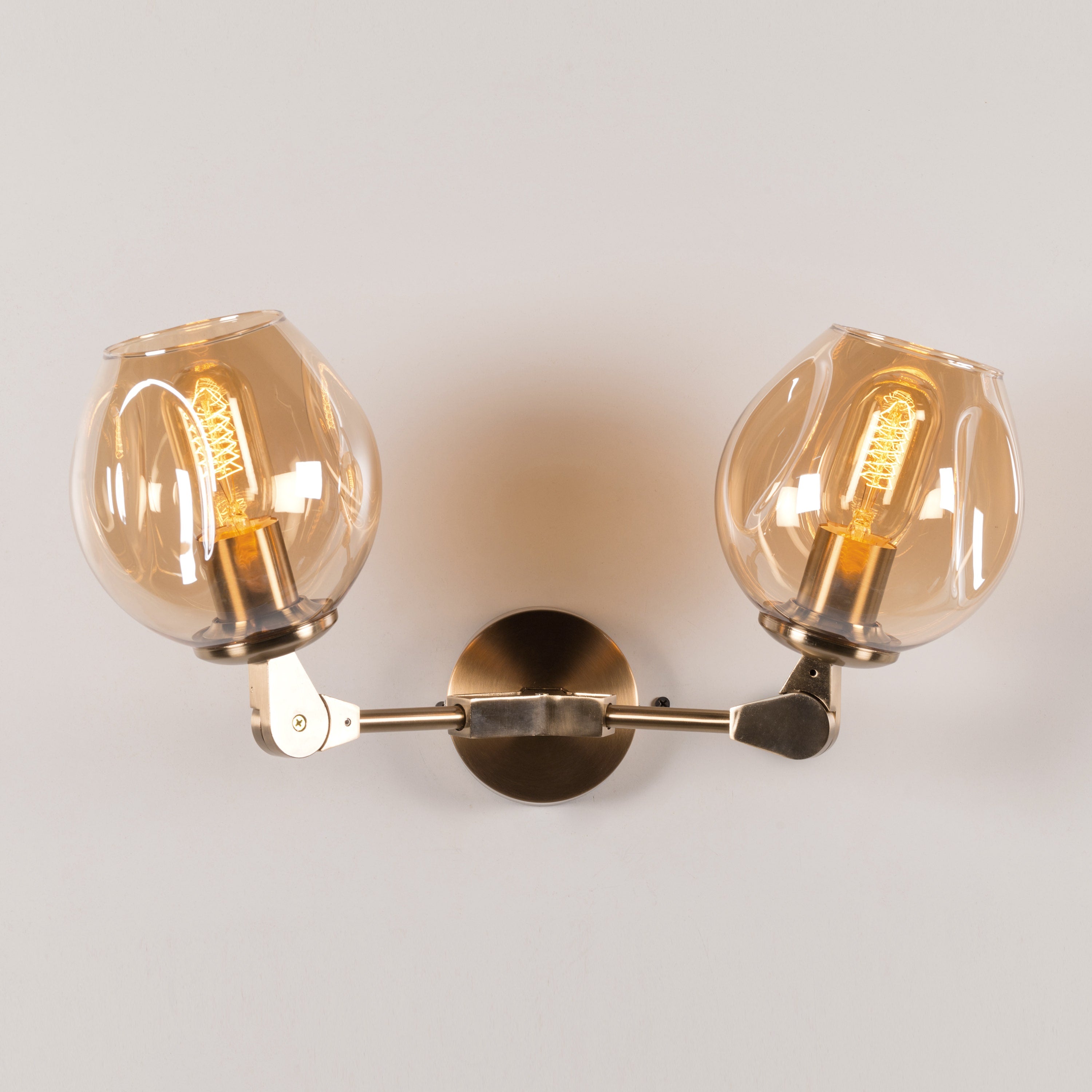 Games People Play (Gold, Amber) Glass Wall Light