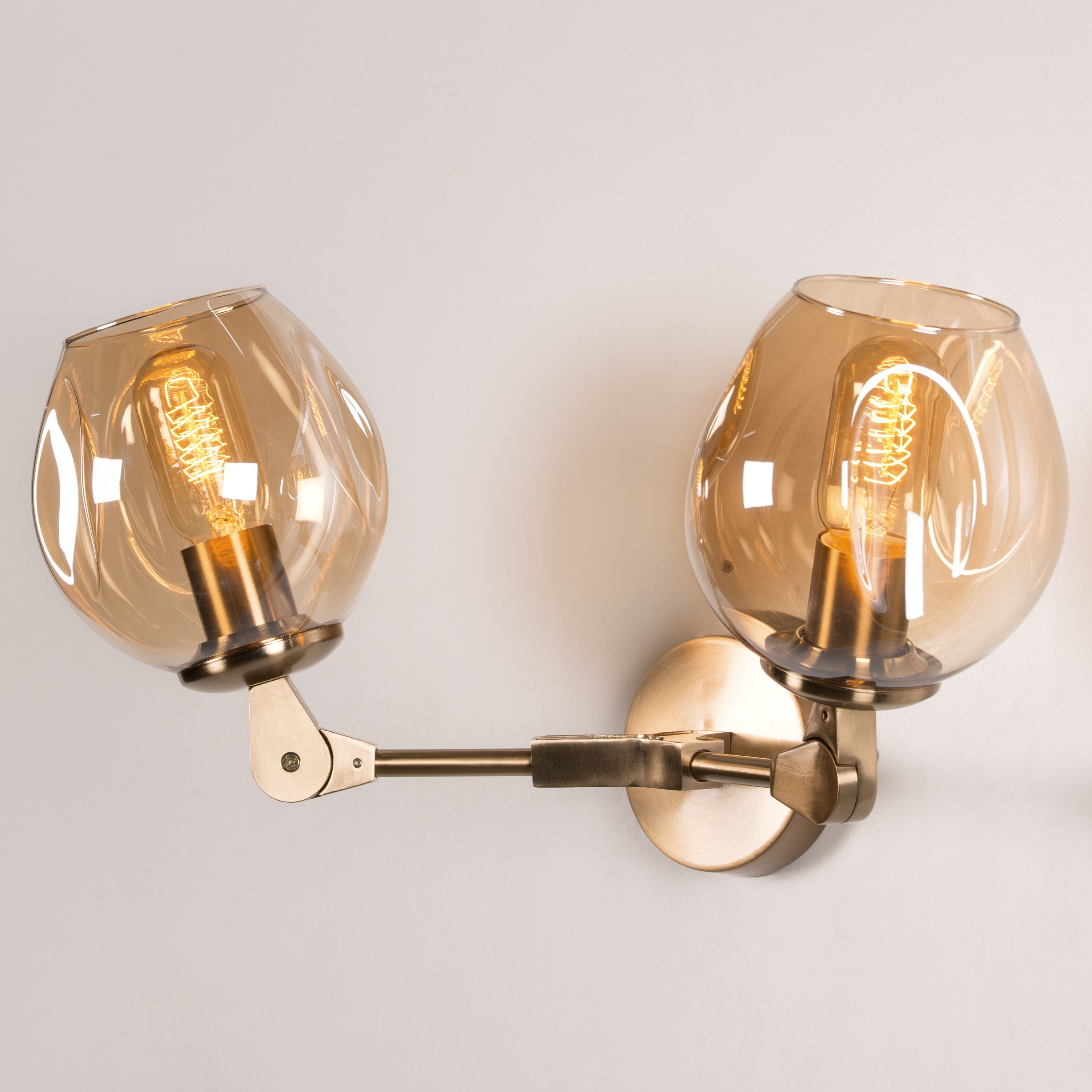 Games People Play (Gold, Amber) Glass Wall Light