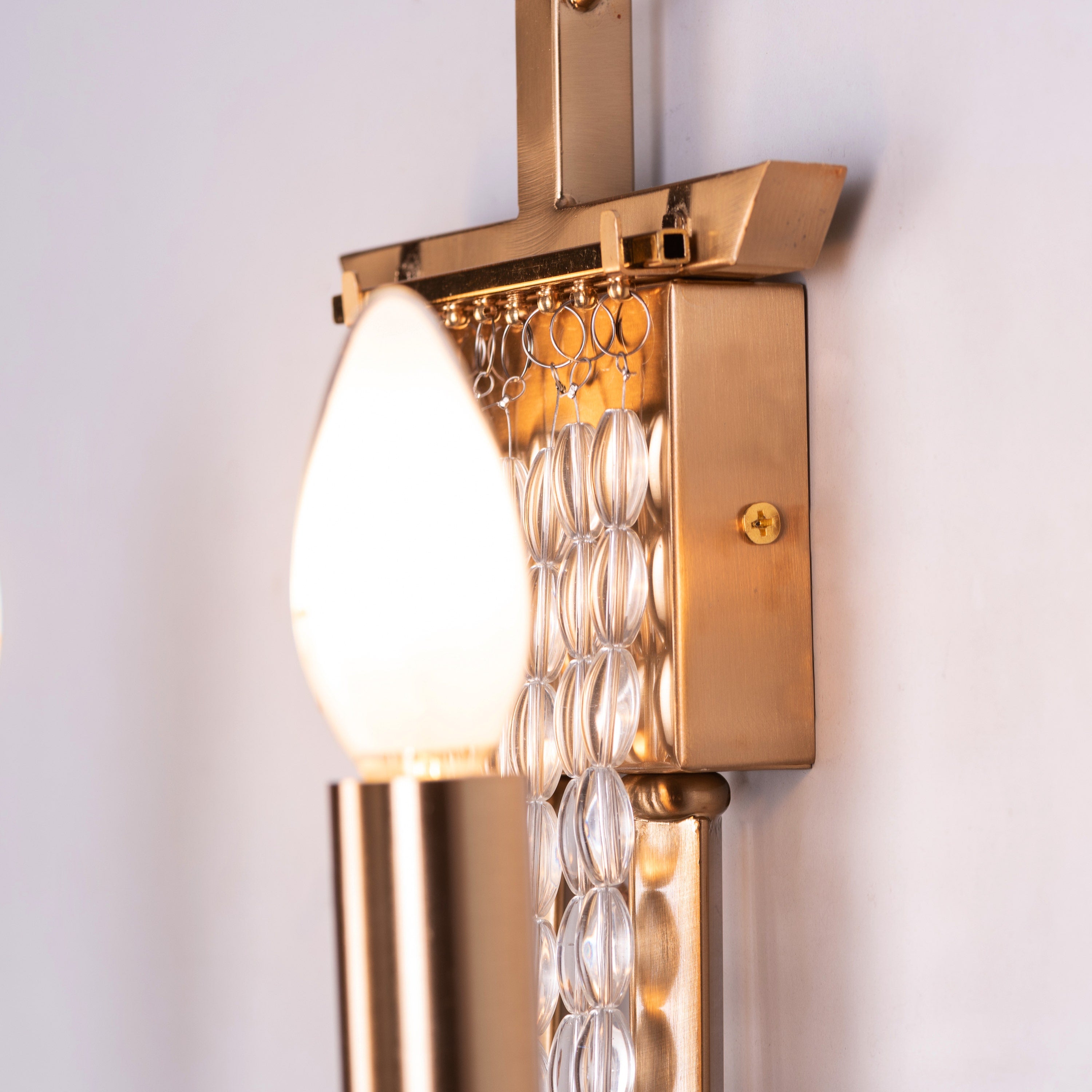 Cupids Kiss (Gold) Crystal Wall Light