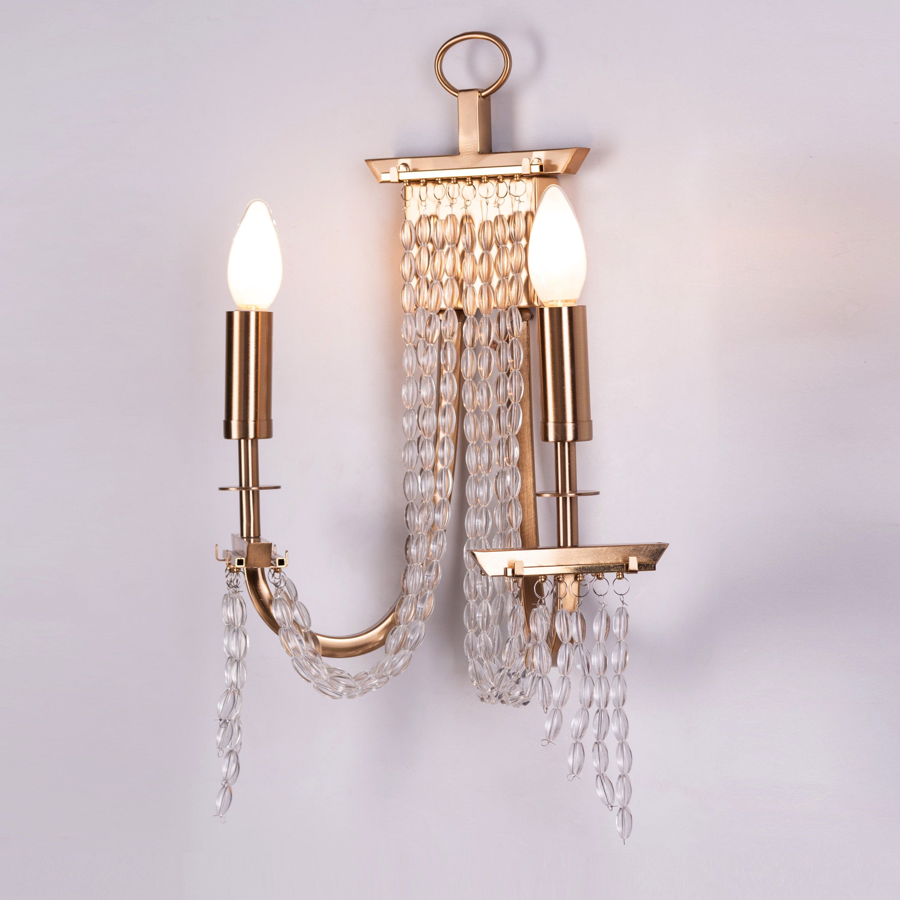Cupids Kiss (Gold) Crystal Wall Light