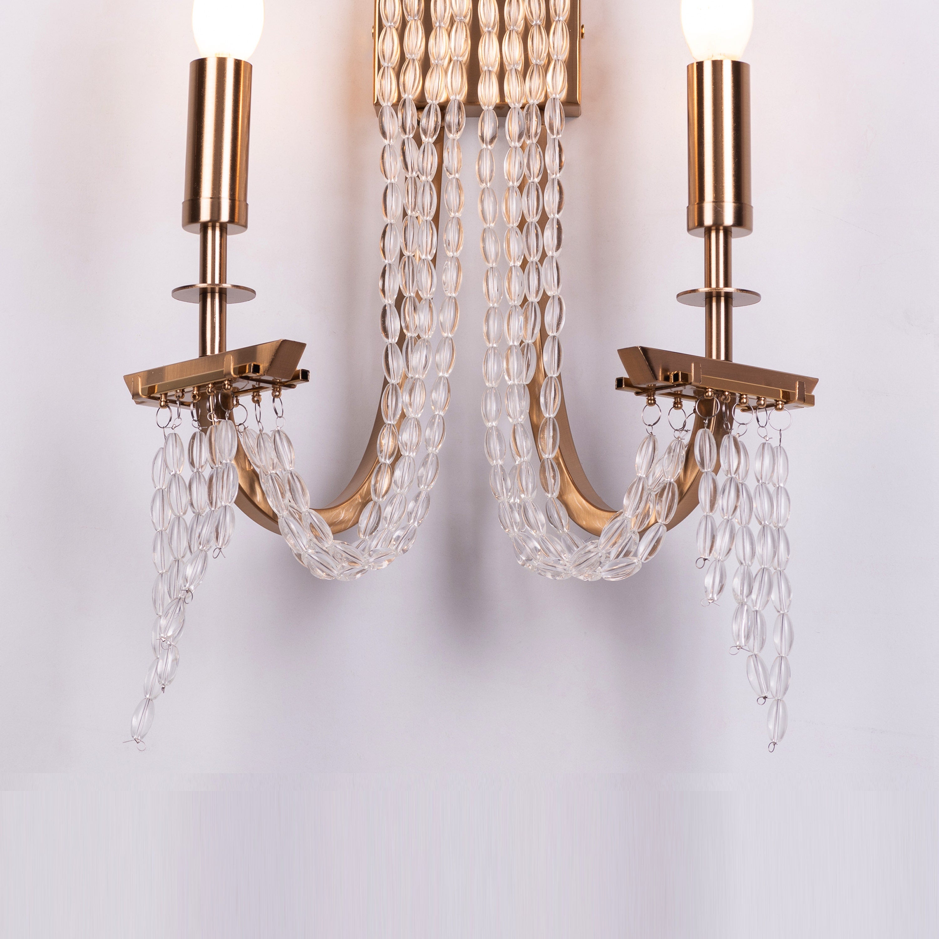 Cupids Kiss (Gold) Crystal Wall Light