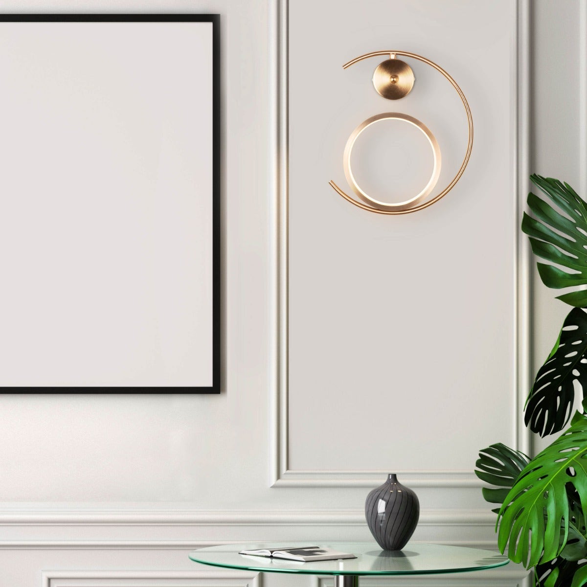 Playground (Gold, Built-In LED) Wall Light