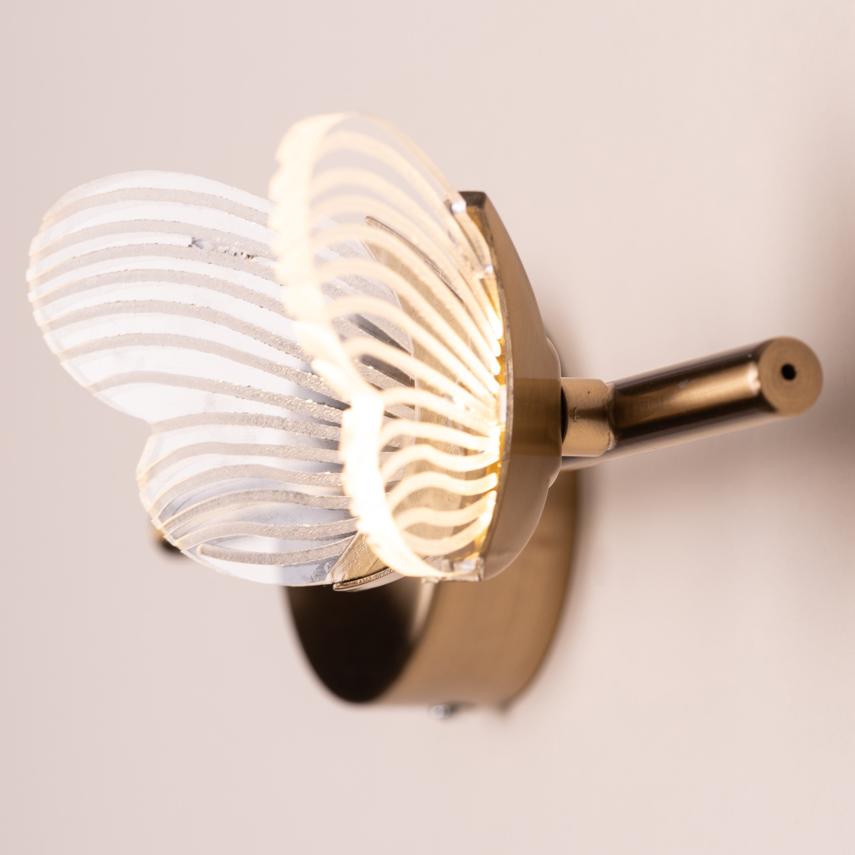 Butterfly Kisses (Gold, Built-In LED) Wall Light
