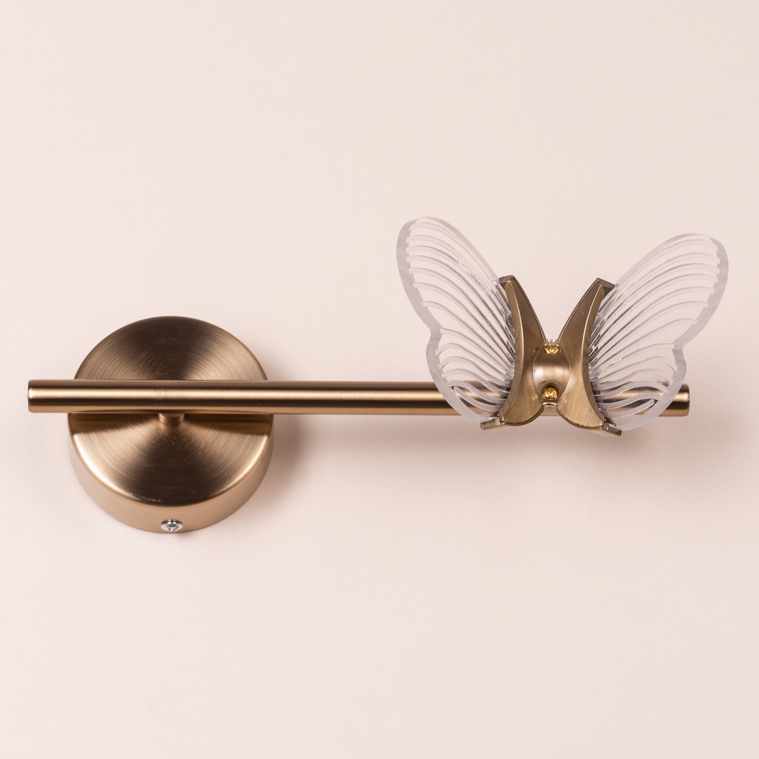 Butterfly Kisses (Gold, Built-In LED) Wall Light