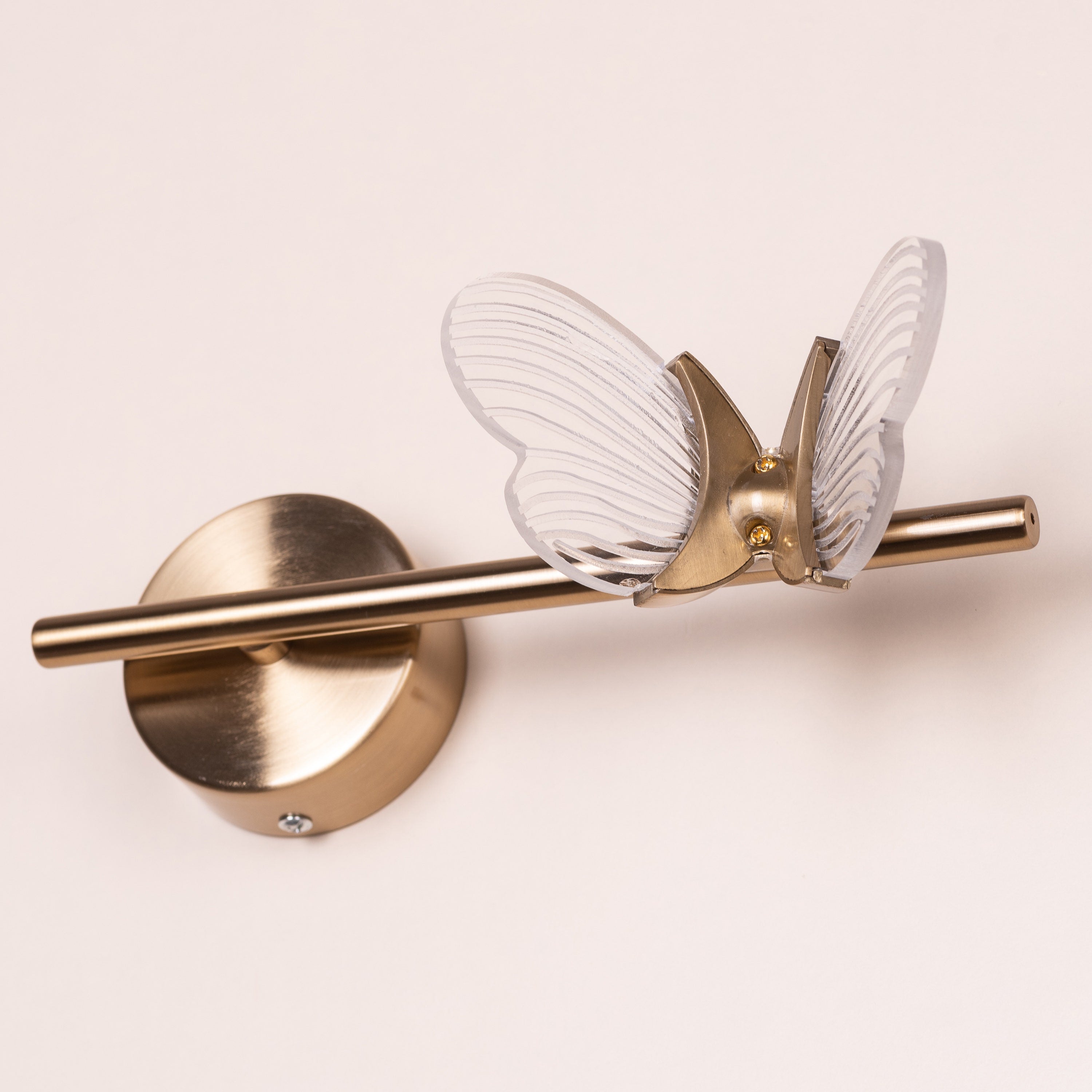 Butterfly Kisses (Gold, Built-In LED) Wall Light