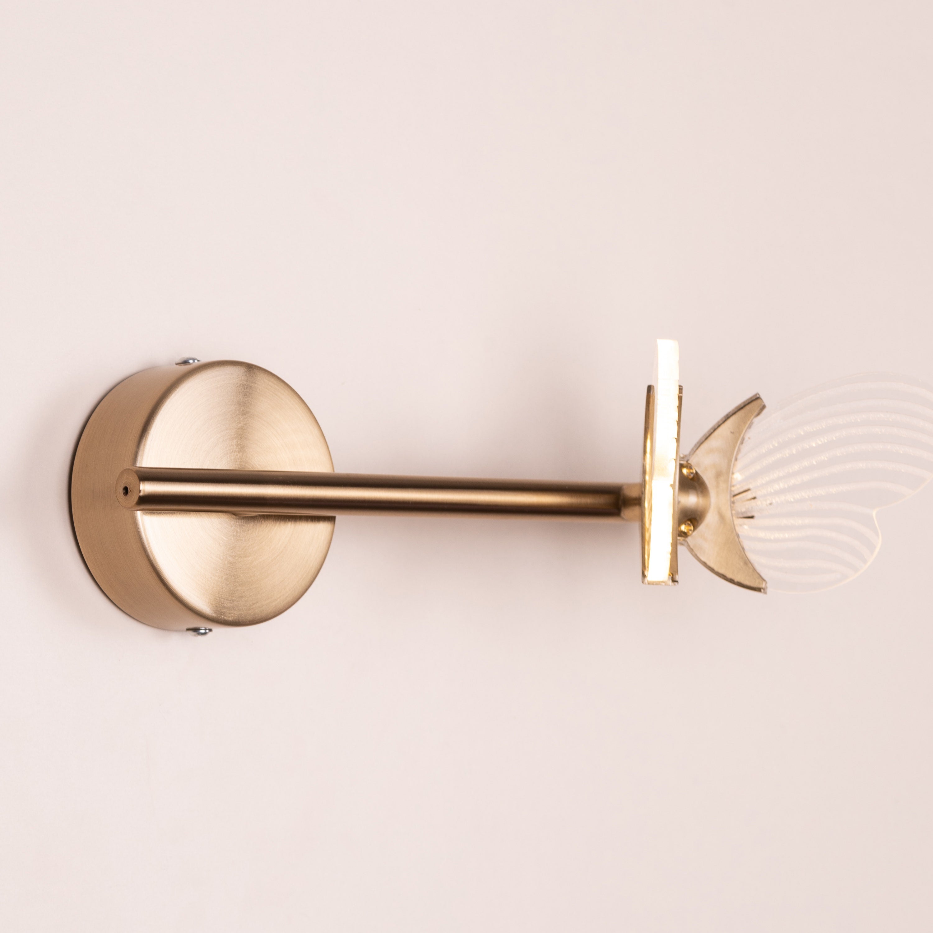 Butterfly Kisses (Gold, Built-In LED) Wall Light
