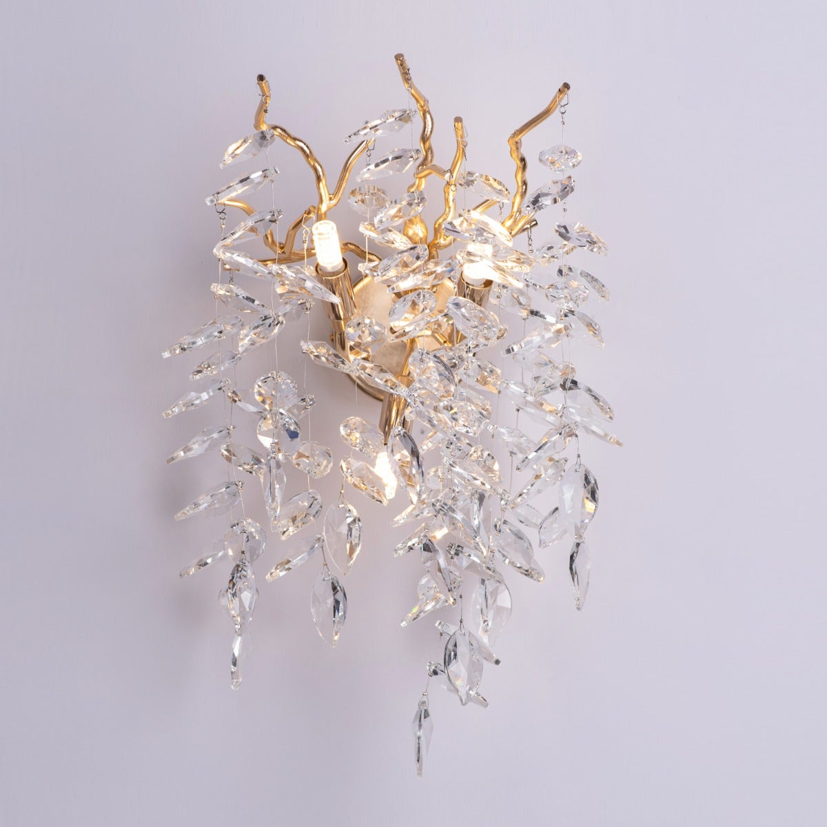 Moral Of The Story (Gold) Crystal Wall Light