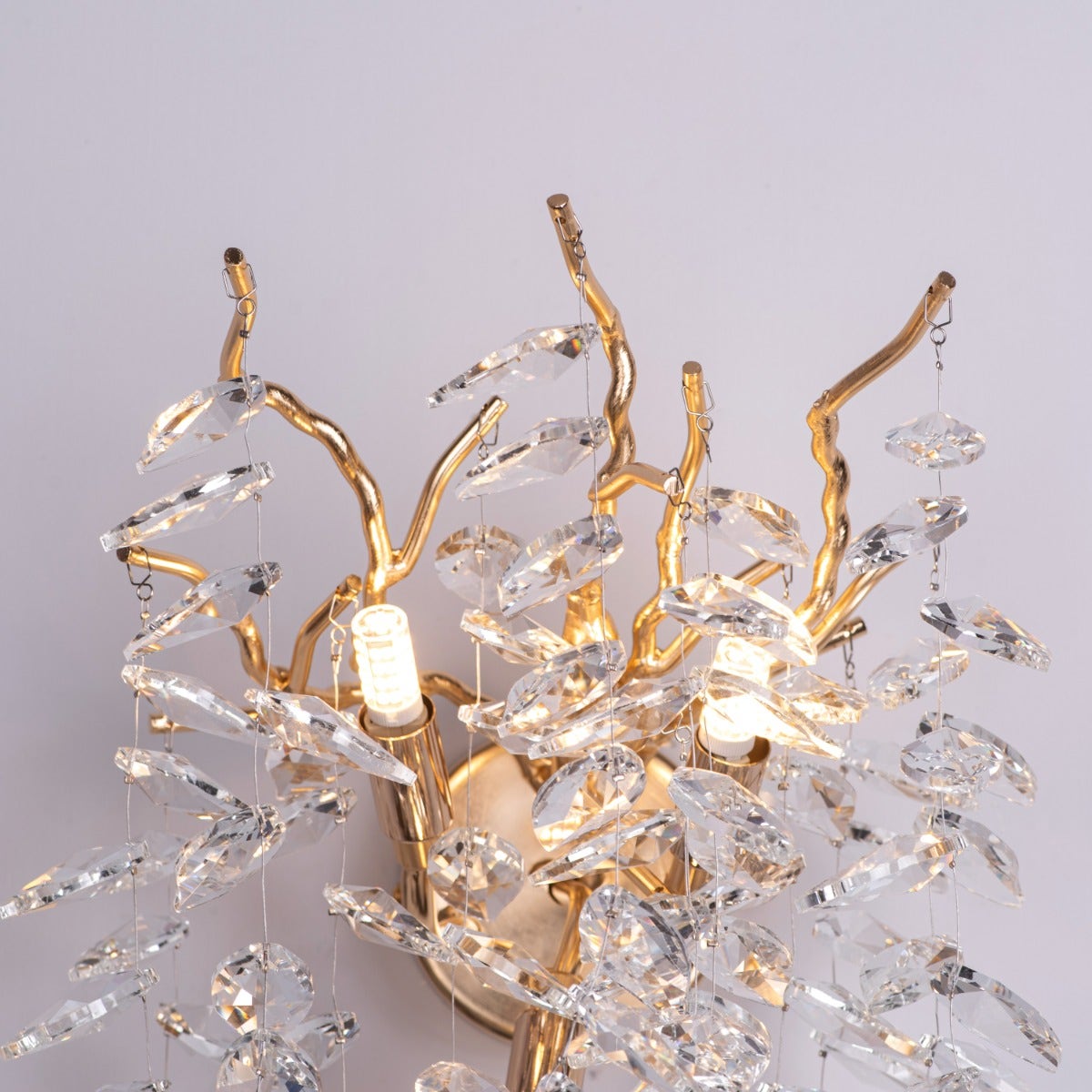 Moral Of The Story (Gold) Crystal Wall Light