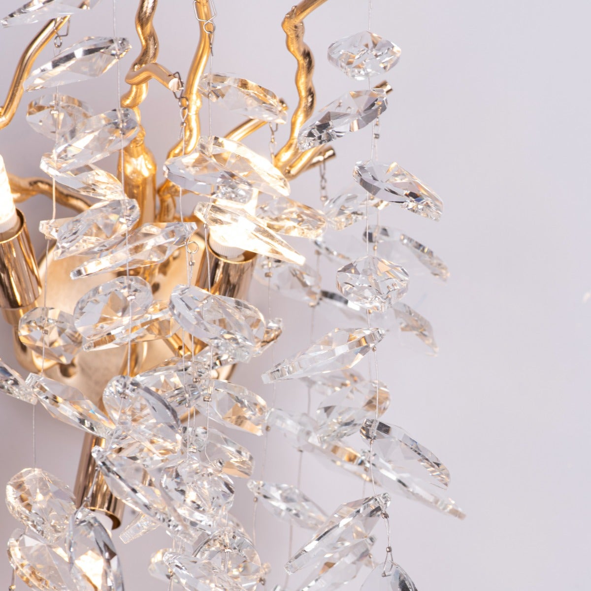 Moral Of The Story (Gold) Crystal Wall Light